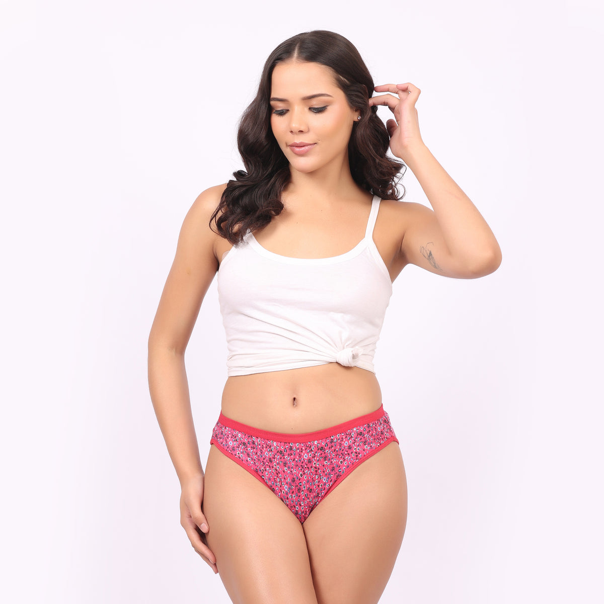 Nudiva Comfortable Mid-Rise Hipster Panties: Pack of 3