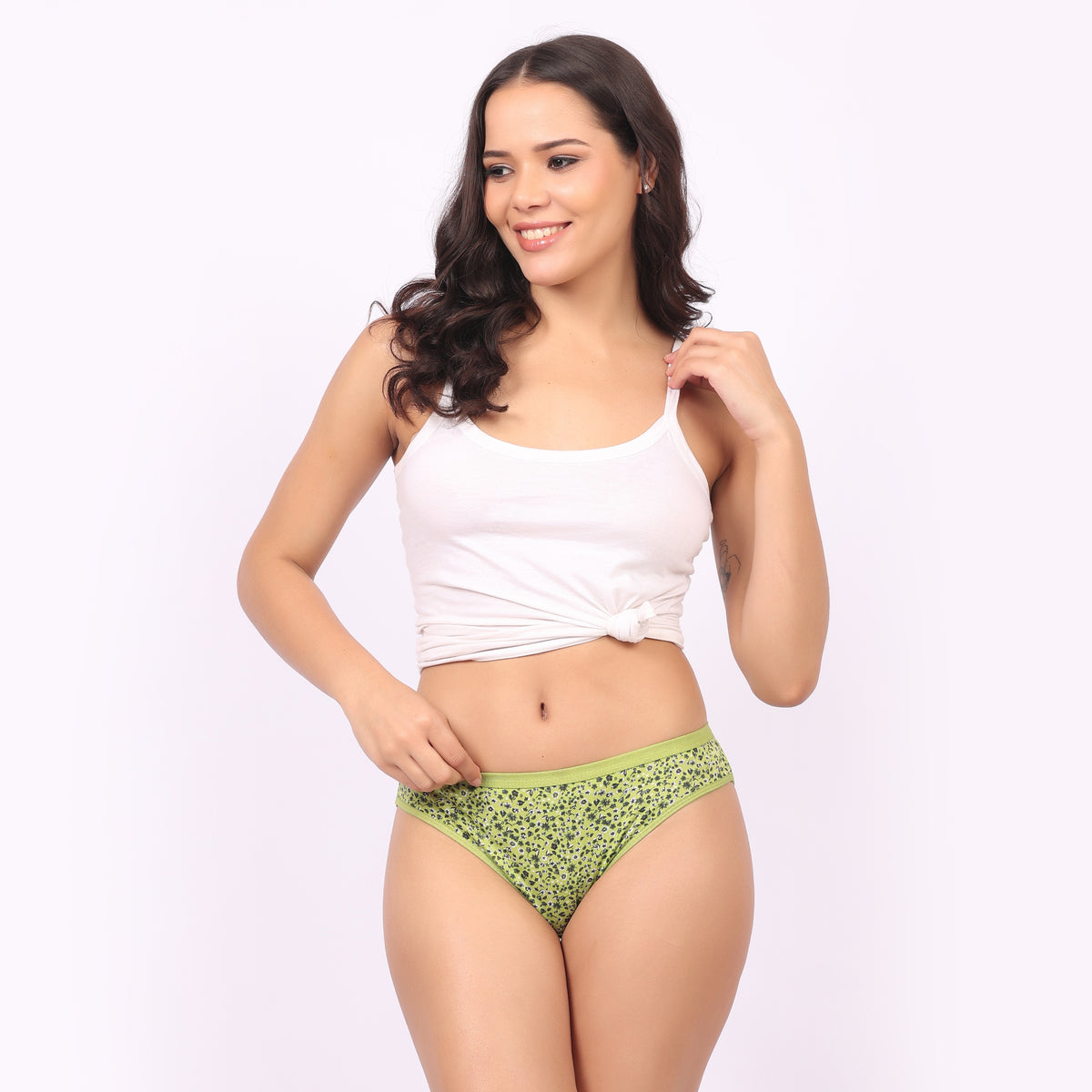 Nudiva Comfortable Mid-Rise Hipster Panties: Pack of 3