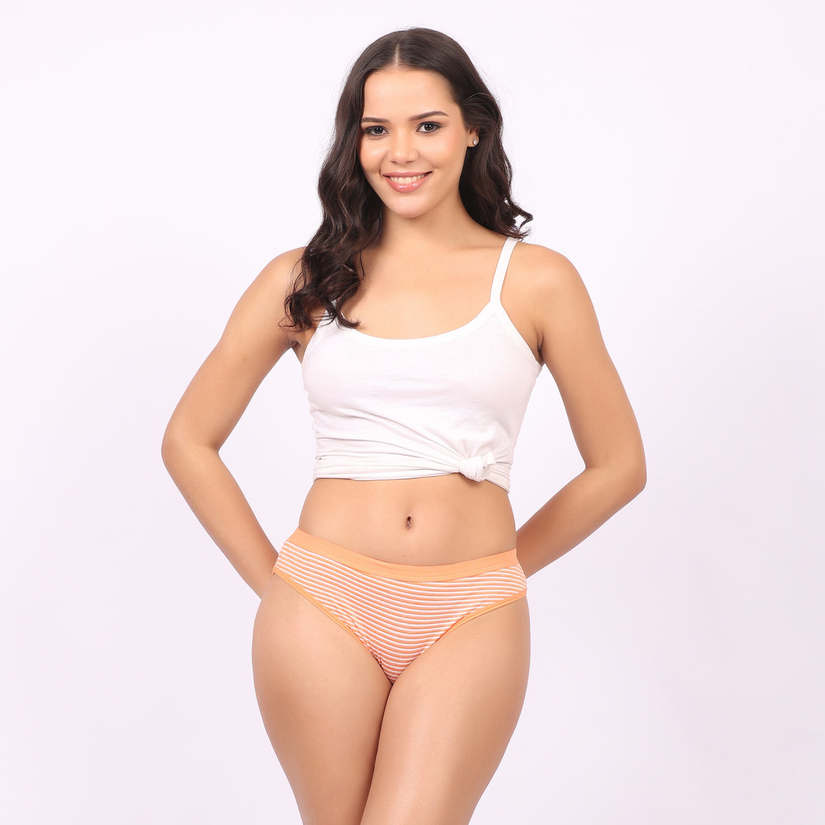 Nudiva Breathable Antibacterial Mid-Rise Hipster Panties: Pack of 3