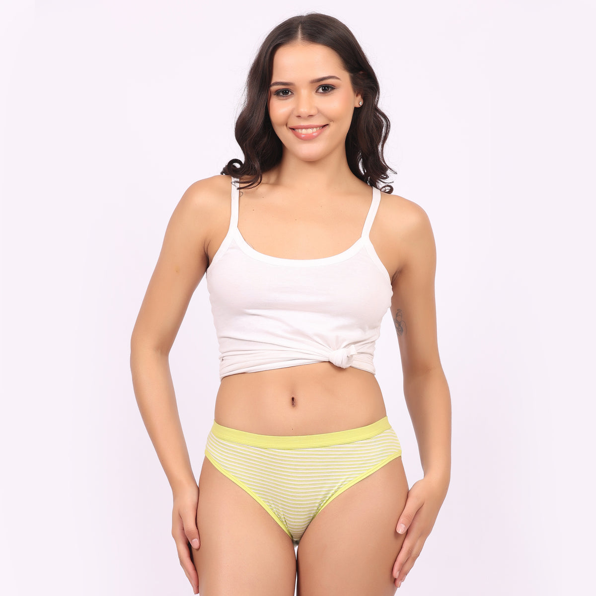 Nudiva Breathable Antibacterial Mid-Rise Hipster Panties: Pack of 3