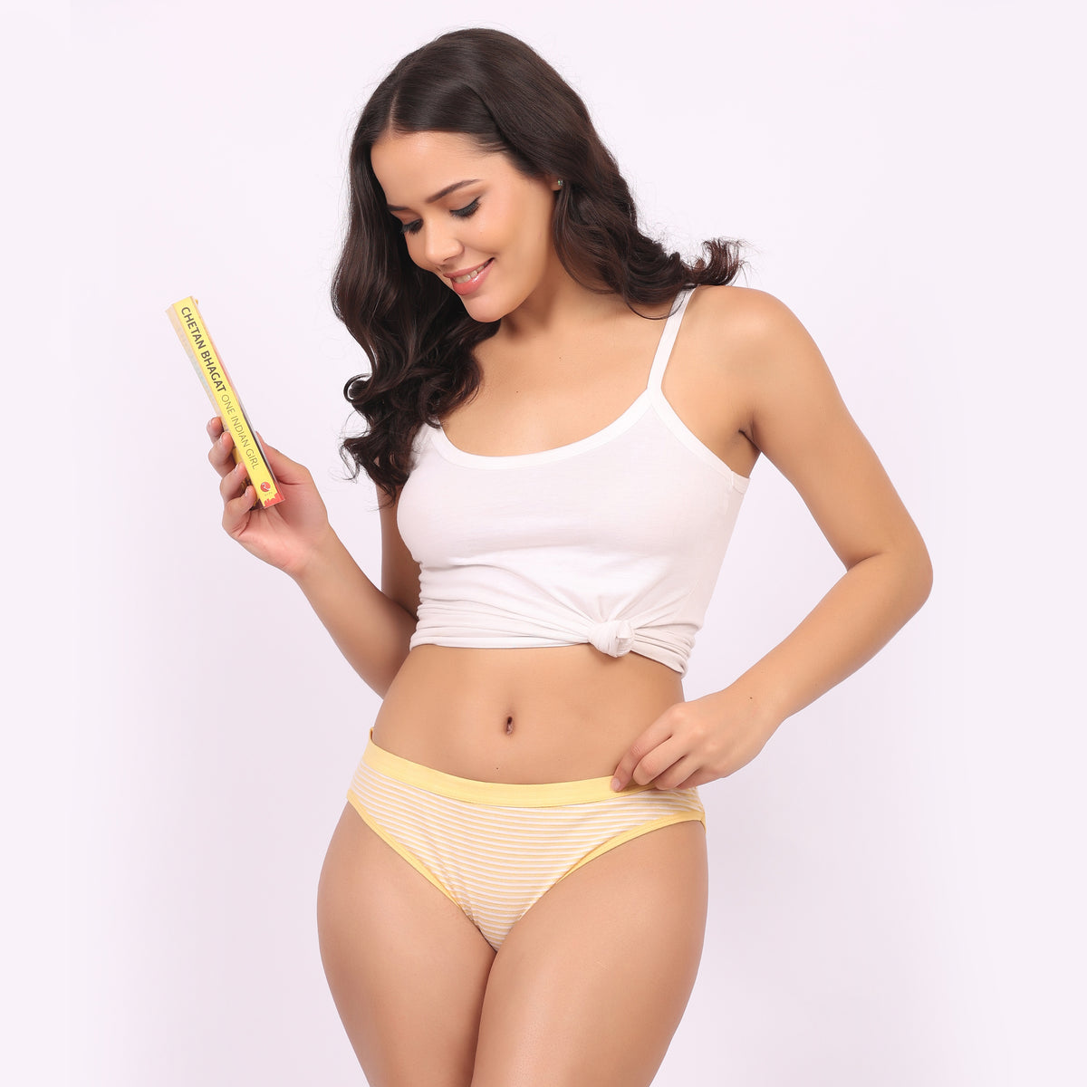 Nudiva Breathable Antibacterial Mid-Rise Hipster Panties: Pack of 3