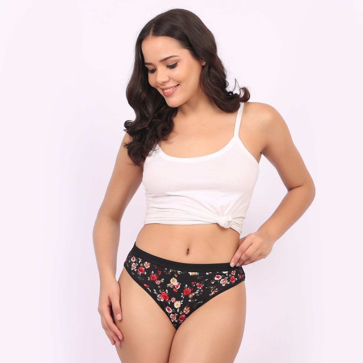 Nudiva Premium Cotton Stretch Fabric Hipster Panties: Pack of 3