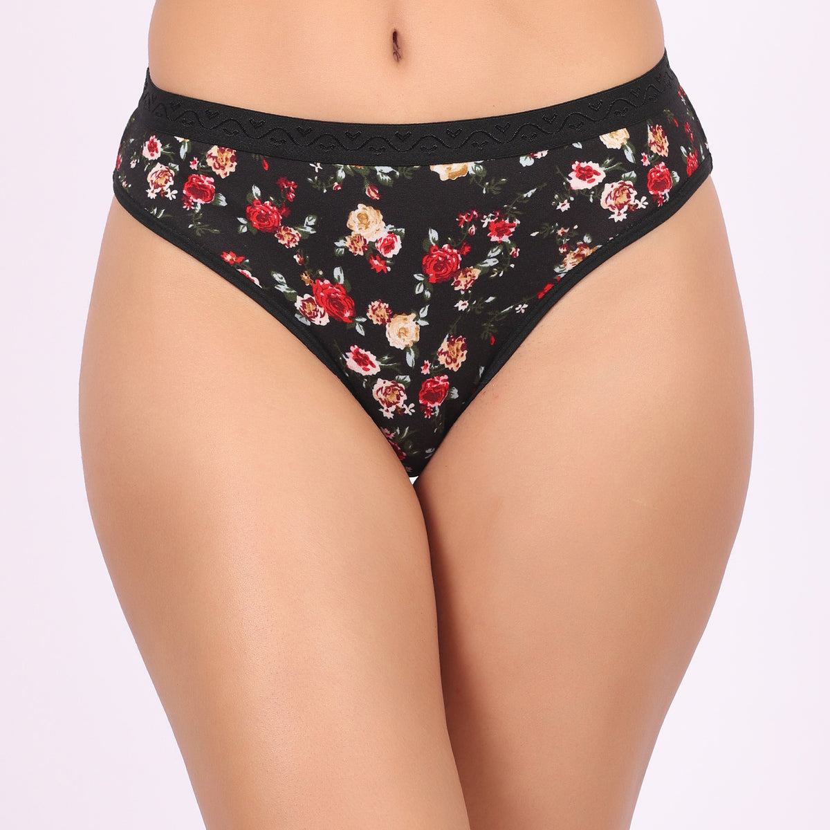 Nudiva Premium Cotton Stretch Fabric Hipster Panties: Pack of 3