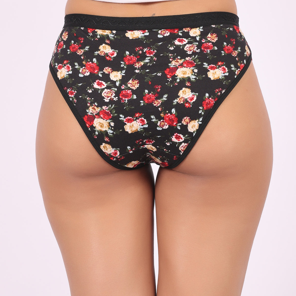 Nudiva Premium Cotton Stretch Fabric Hipster Panties: Pack of 3