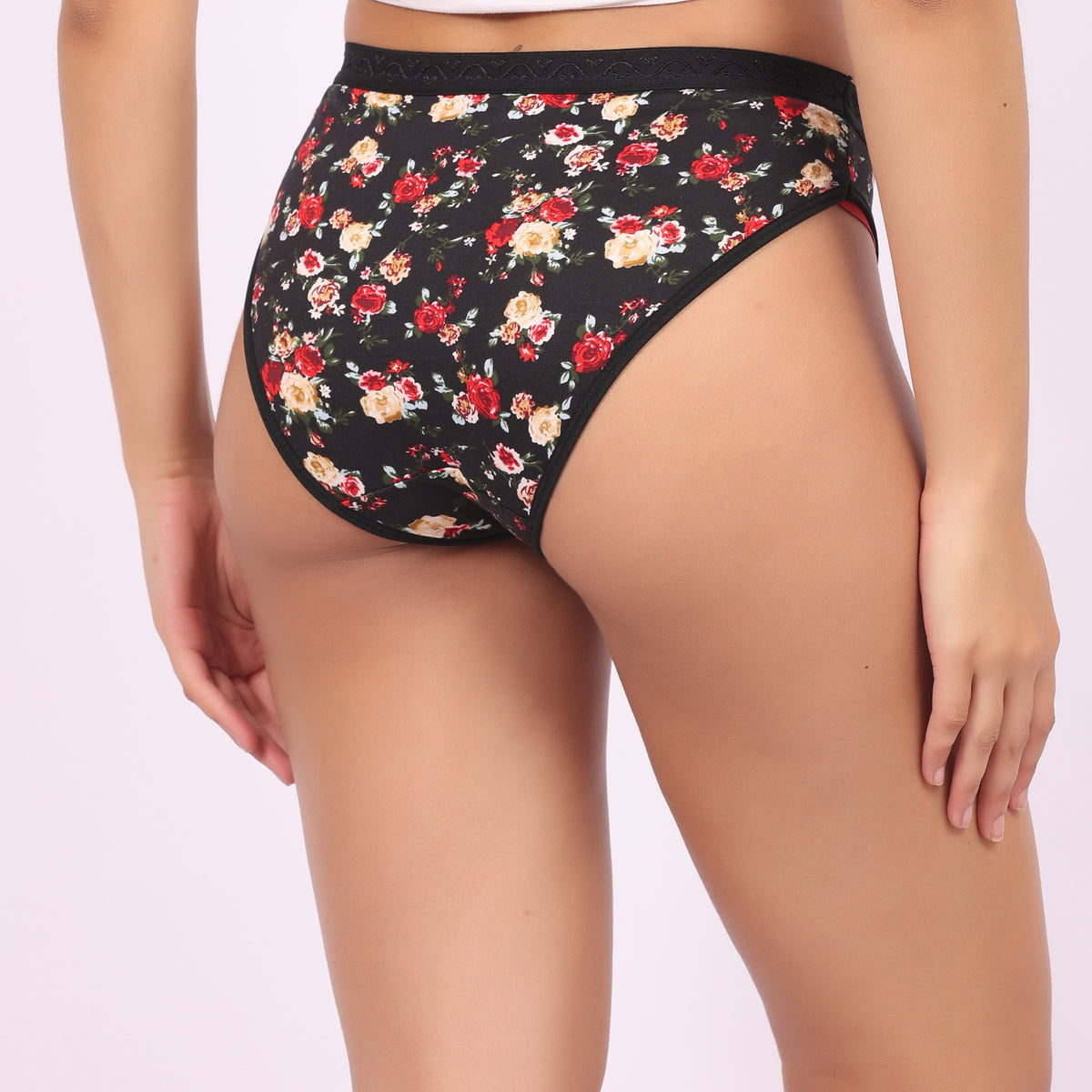 Nudiva Premium Cotton Stretch Fabric Hipster Panties: Pack of 3