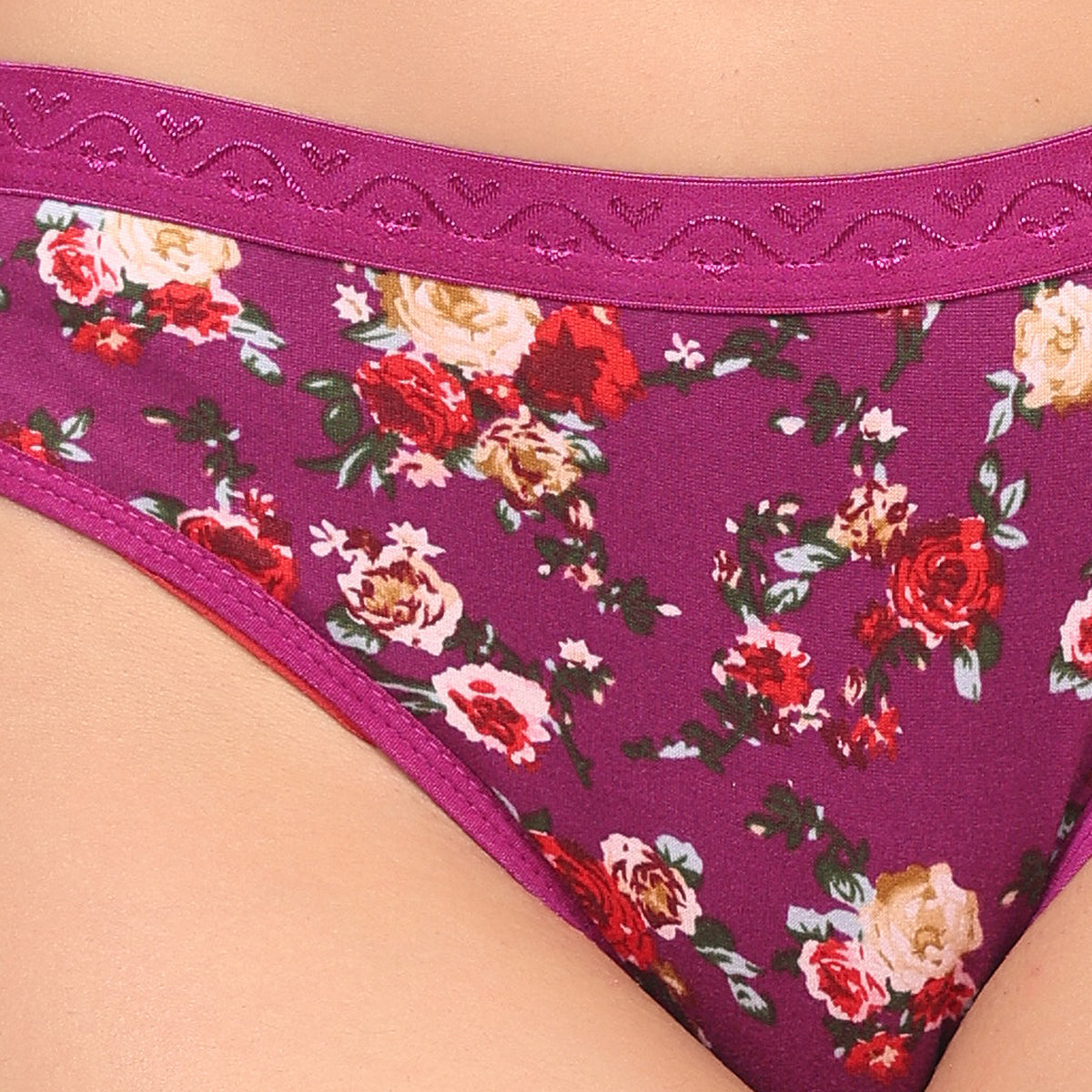 Nudiva Premium Cotton Stretch Fabric Hipster Panties: Pack of 3