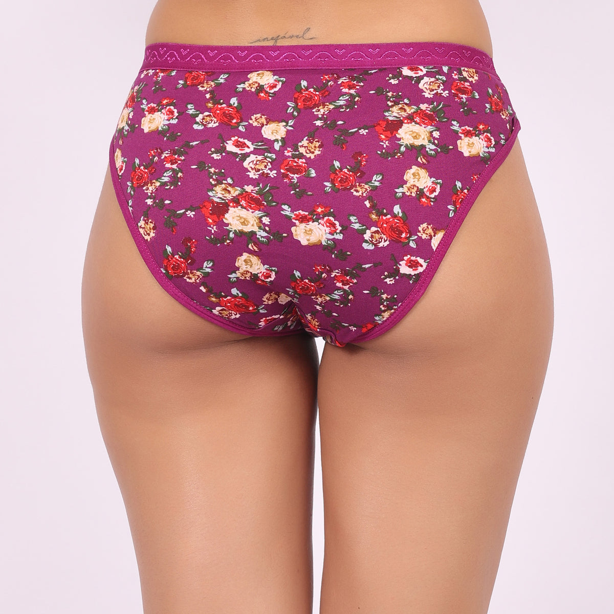 Nudiva Premium Cotton Stretch Fabric Hipster Panties: Pack of 3