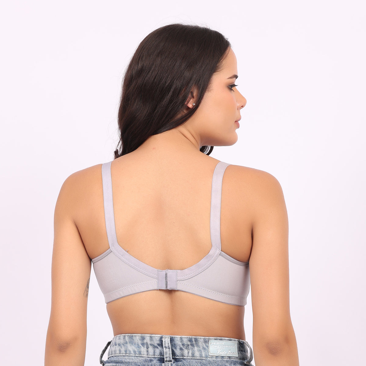 Women Non-Padded Non-Wired Sports Bra | Full Coverage Comfortable Everyday & Yoga Bra | Breathable Stretch Fit