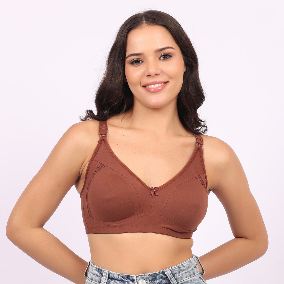 Women Non-Padded Non-Wired Sports Bra | Full Coverage Comfortable Everyday & Yoga Bra | Breathable Stretch Fit (Pack of 3)