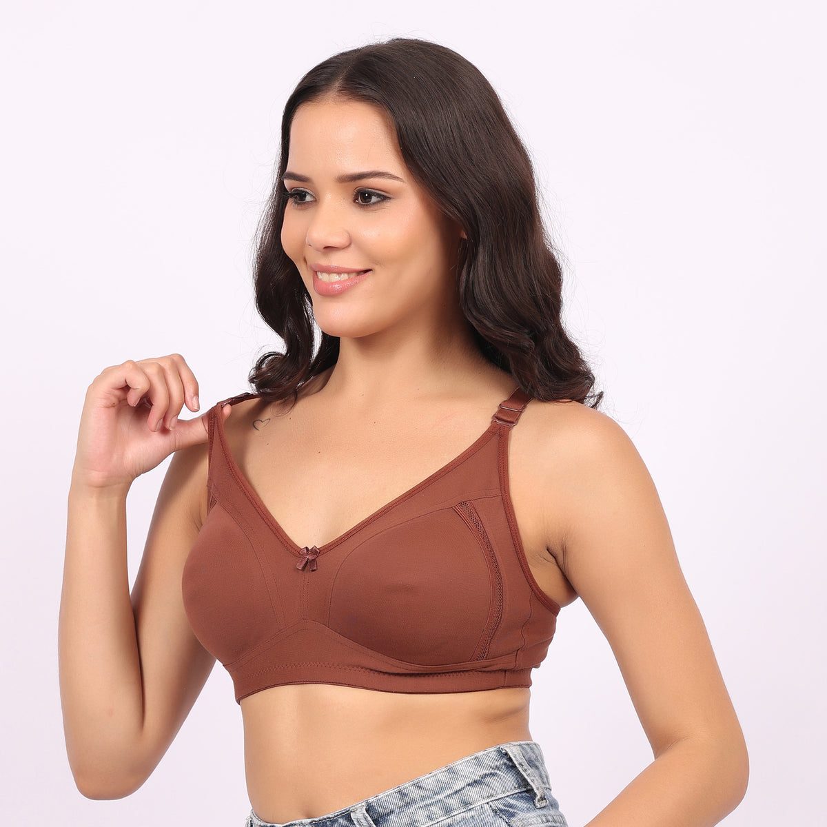 Women Non-Padded Non-Wired Sports Bra | Full Coverage Comfortable Everyday & Yoga Bra | Breathable Stretch Fit (Pack of 3)