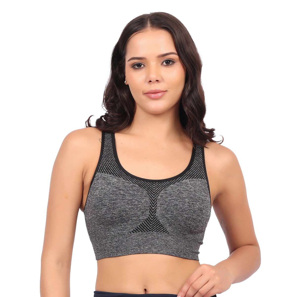 Women's Reversible Sports Bra | Double-Sided Seamless Stretch Activewear Bra  | Wirefree Workout & Everyday Wear