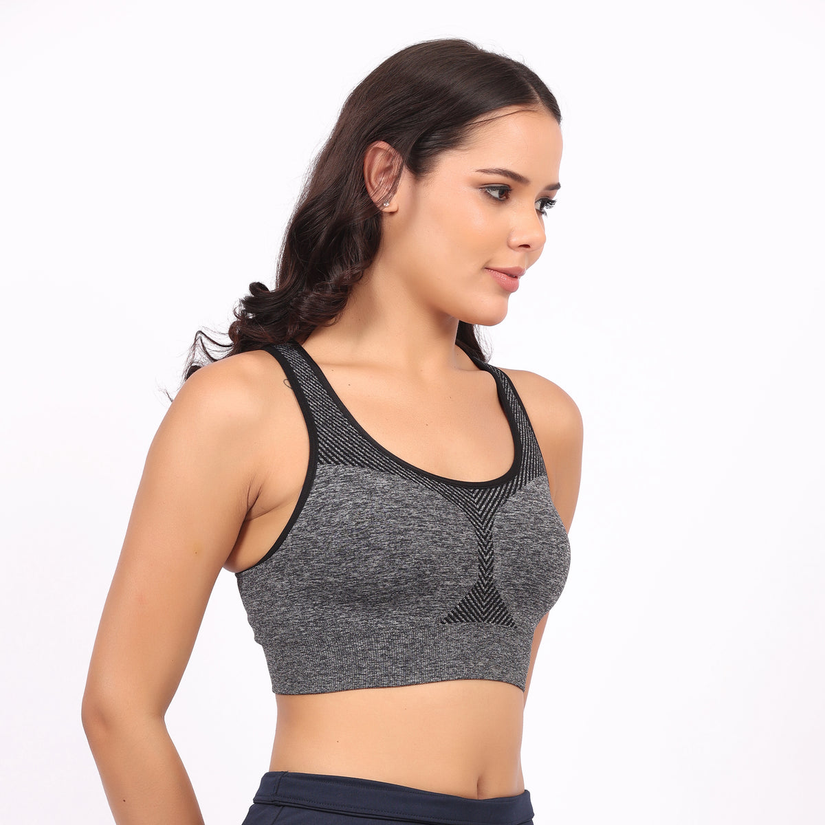 Women's Reversible Sports Bra | Double-Sided Seamless Stretch Activewear Bra  | Wirefree Workout & Everyday Wear