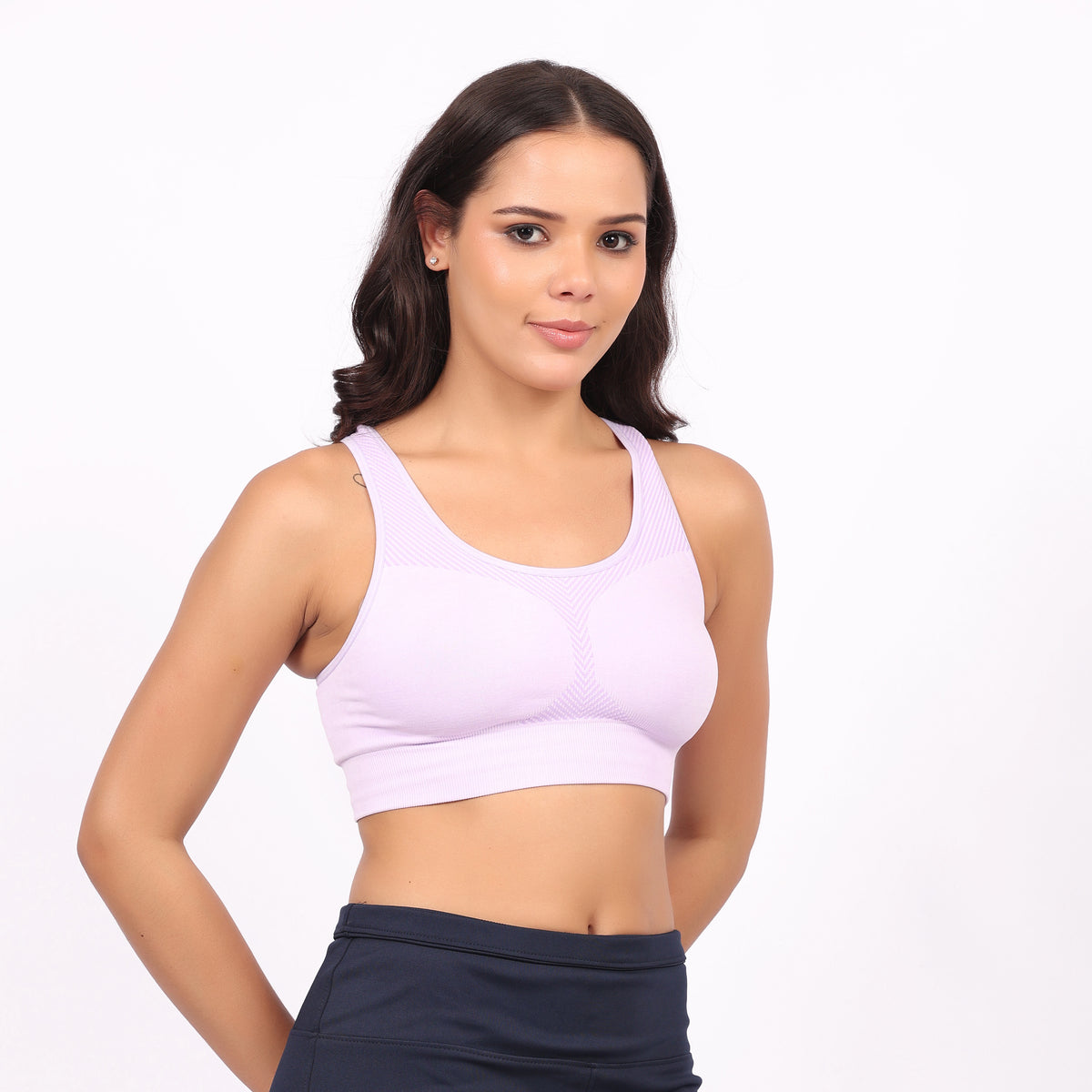 Women's Reversible Sports Bra | Double-Sided Seamless Stretch Activewear Bra  | Wirefree Workout & Everyday Wear