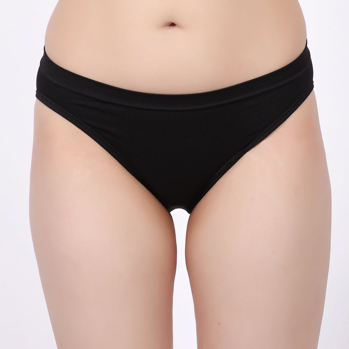 Nudiva Comfortable Mid-Rise Fit Seemless Panties: Pack of 2