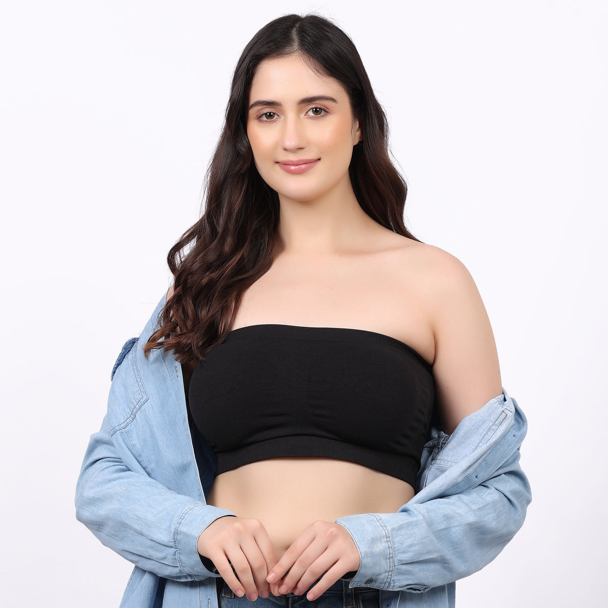 Women's Tube Bra | Strapless Seamless Stretch Bra | Soft Wirefree Everyday Innerwear