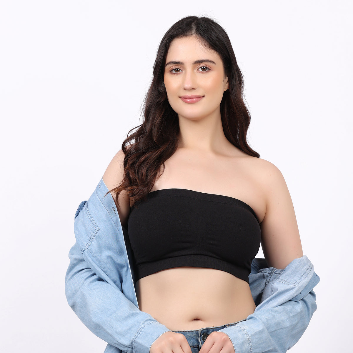 Women's Tube Bra | Strapless Seamless Stretch Bra | Soft Wirefree Everyday Innerwear