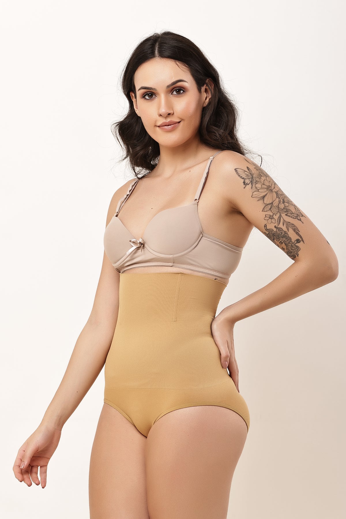 Nudiva Premium Breathable Stretch Fabric Bikini Shapewear Panty