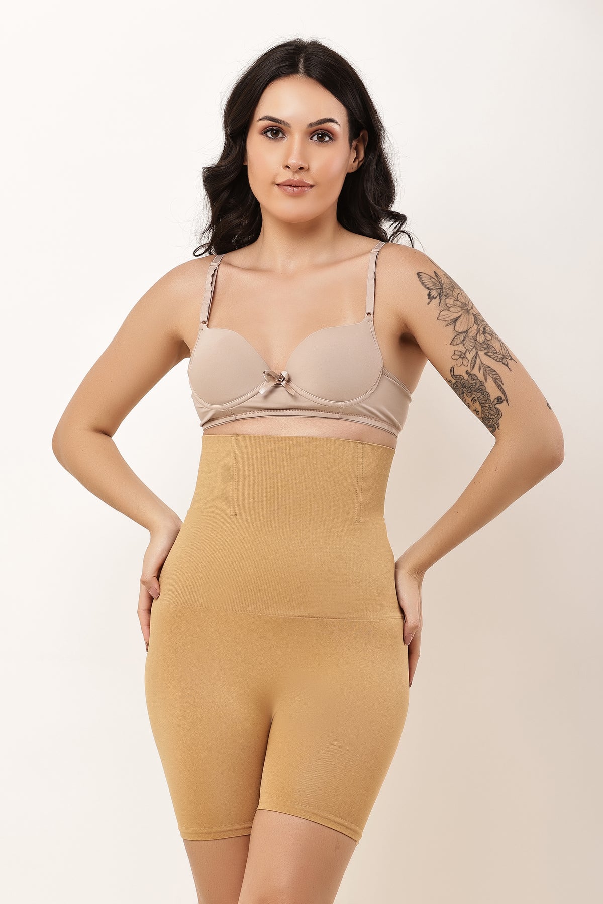 Nudiva High Waist Tummy & Thigh Control Shapewear Full Shorts