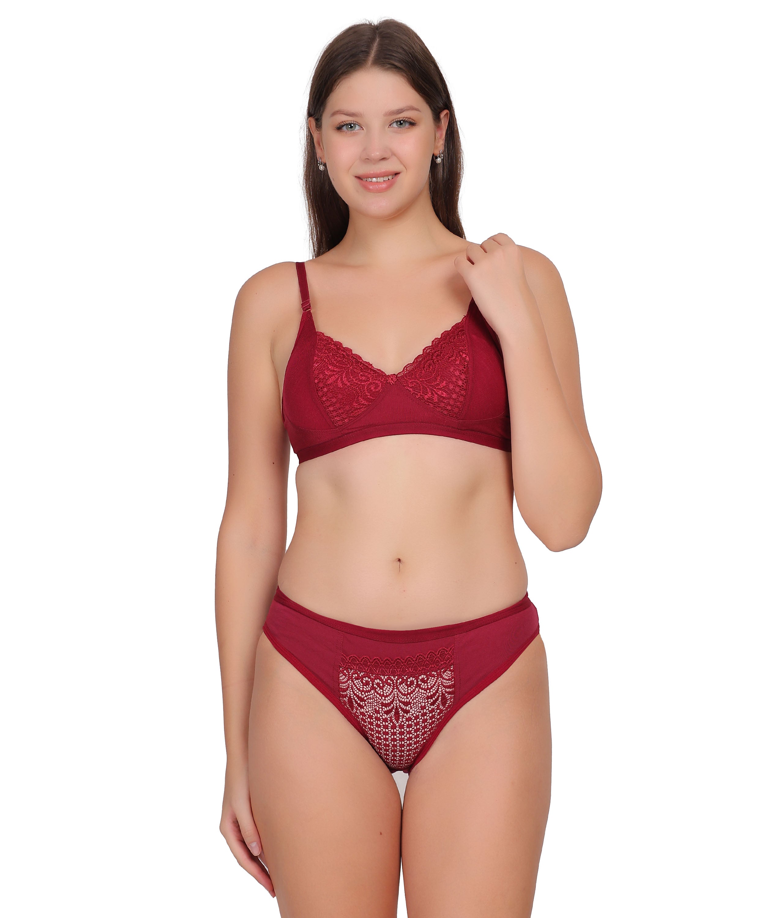 Nudiva Non Padded Self-Design Lingerie Set