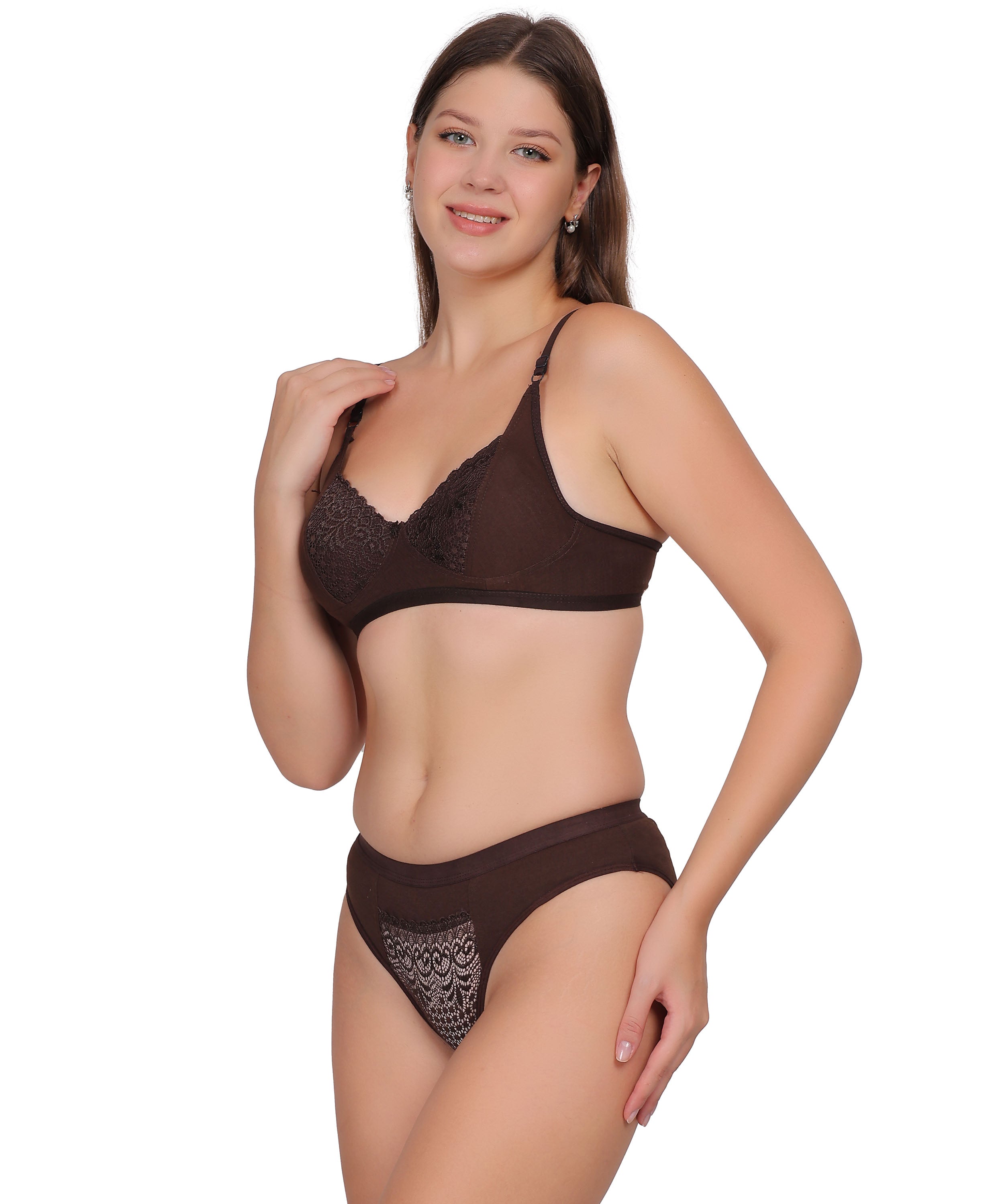 Nudiva Non Padded Self-Design Lingerie Set