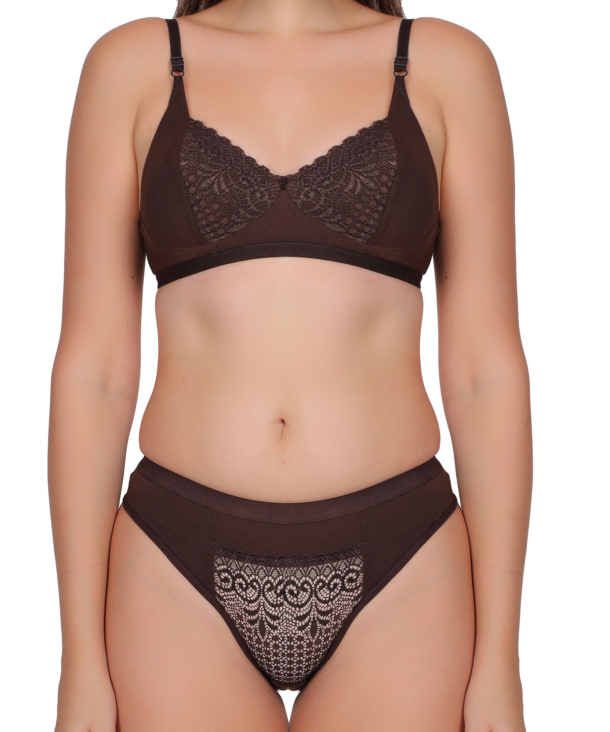 Nudiva Non Padded Self-Design Lingerie Set