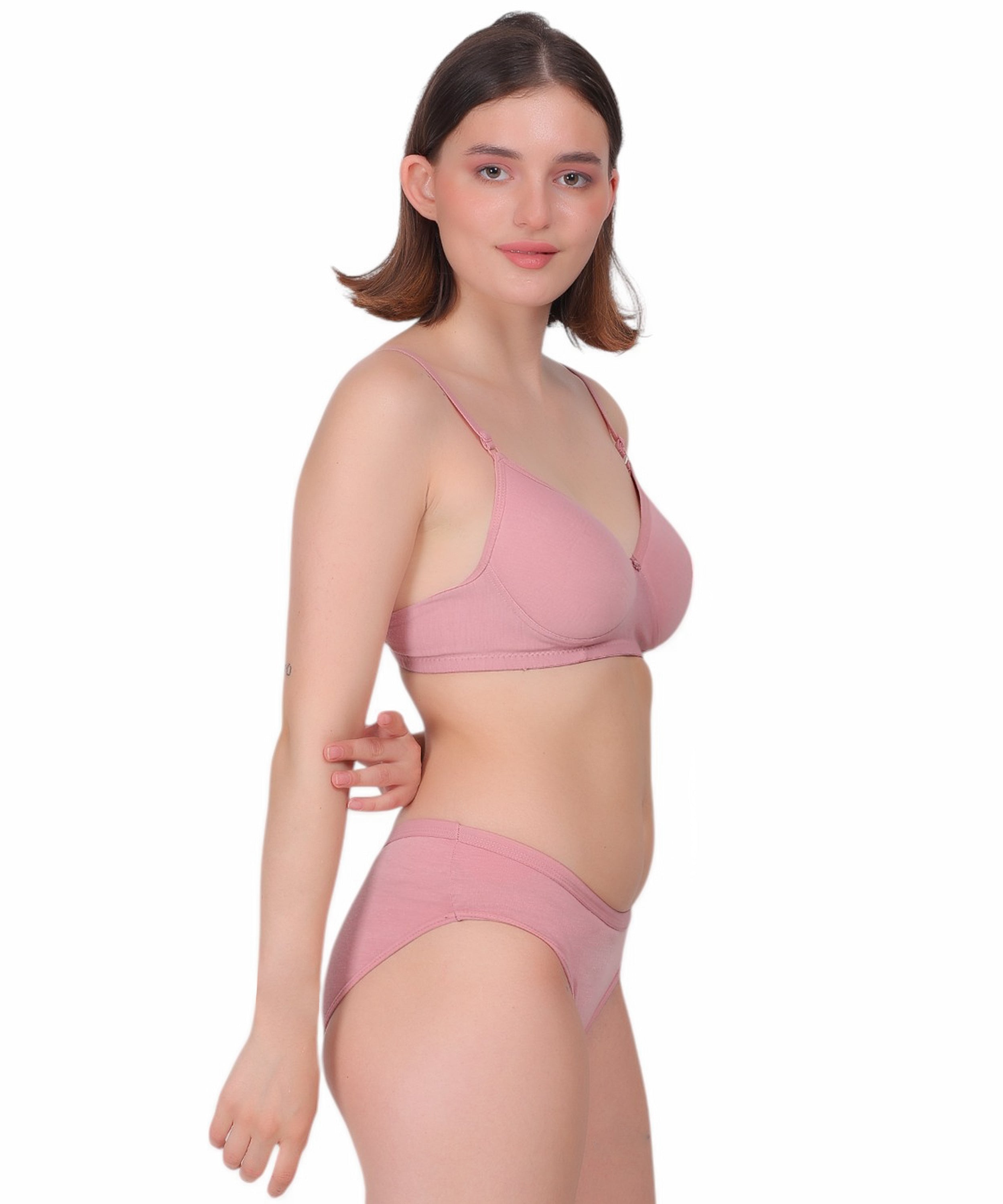 Versatile Comfort: Nudiva Padded Full Coverage Lingerie Set (Pack Of 3)