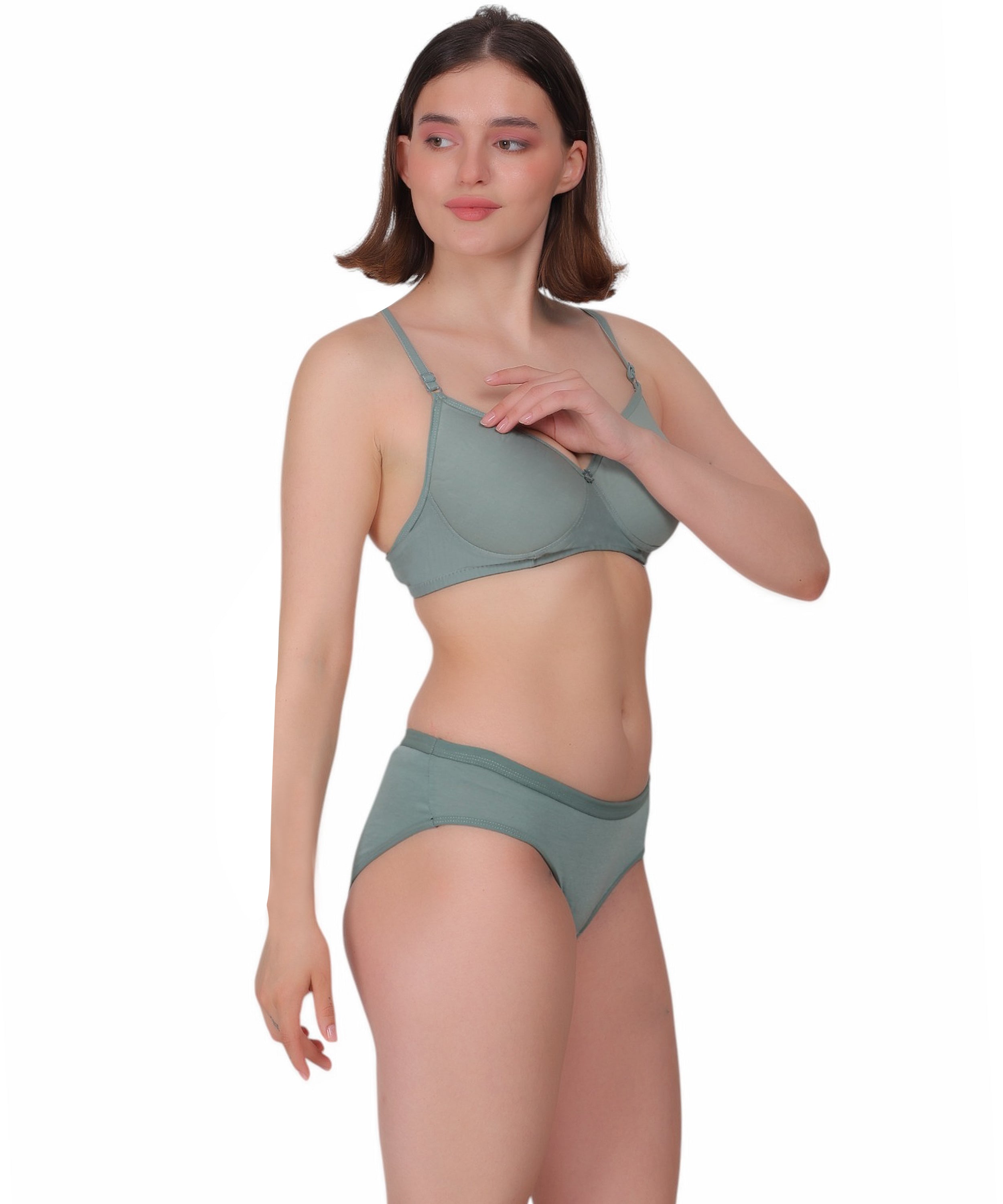 Versatile Comfort: Nudiva Padded Full Coverage Lingerie Set (Pack Of 3)