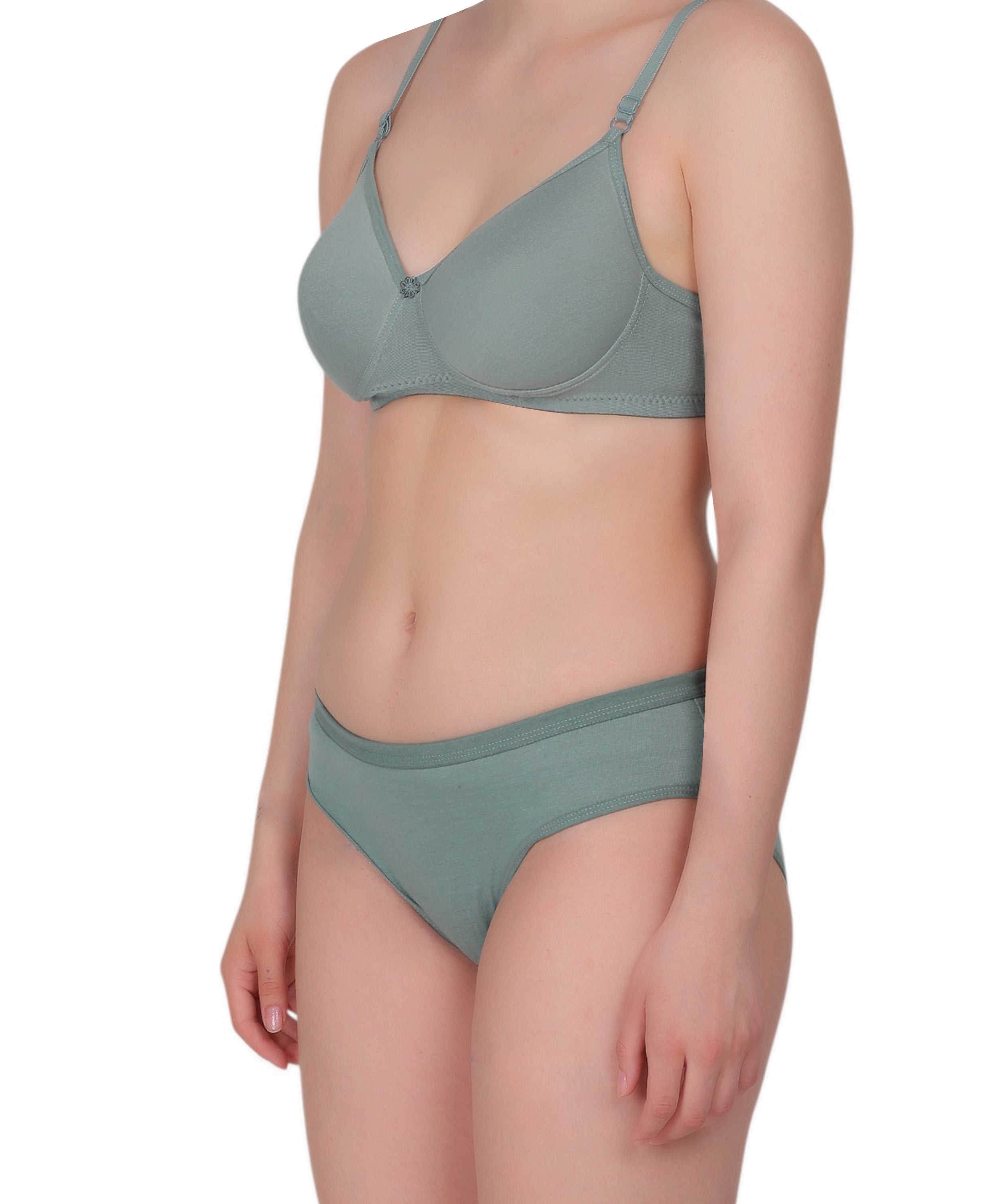 Versatile Comfort: Nudiva Padded Full Coverage Lingerie Set (Pack Of 3)