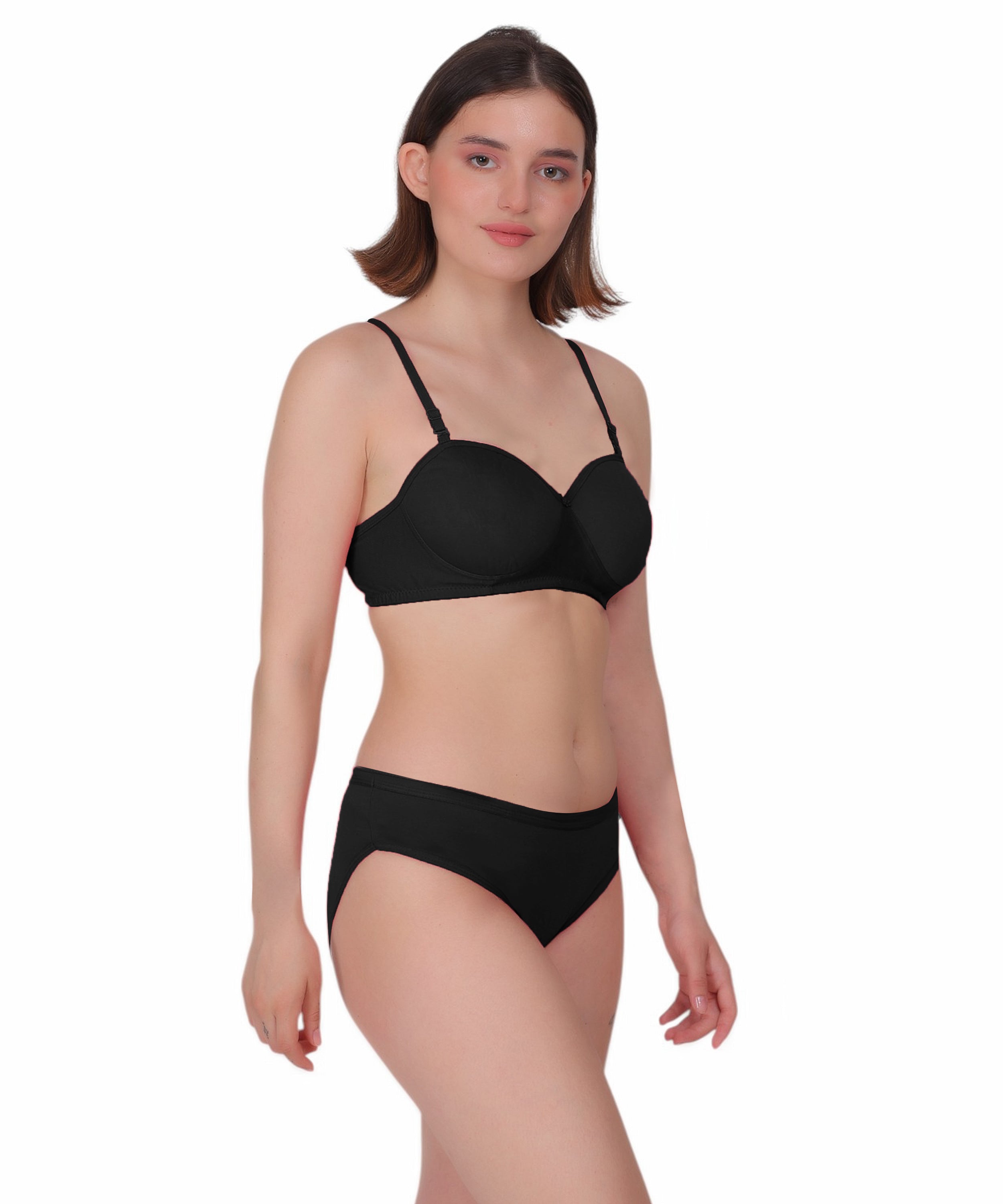 Nudiva Half Coverage Lingerie Set: Padded Comfort & Style