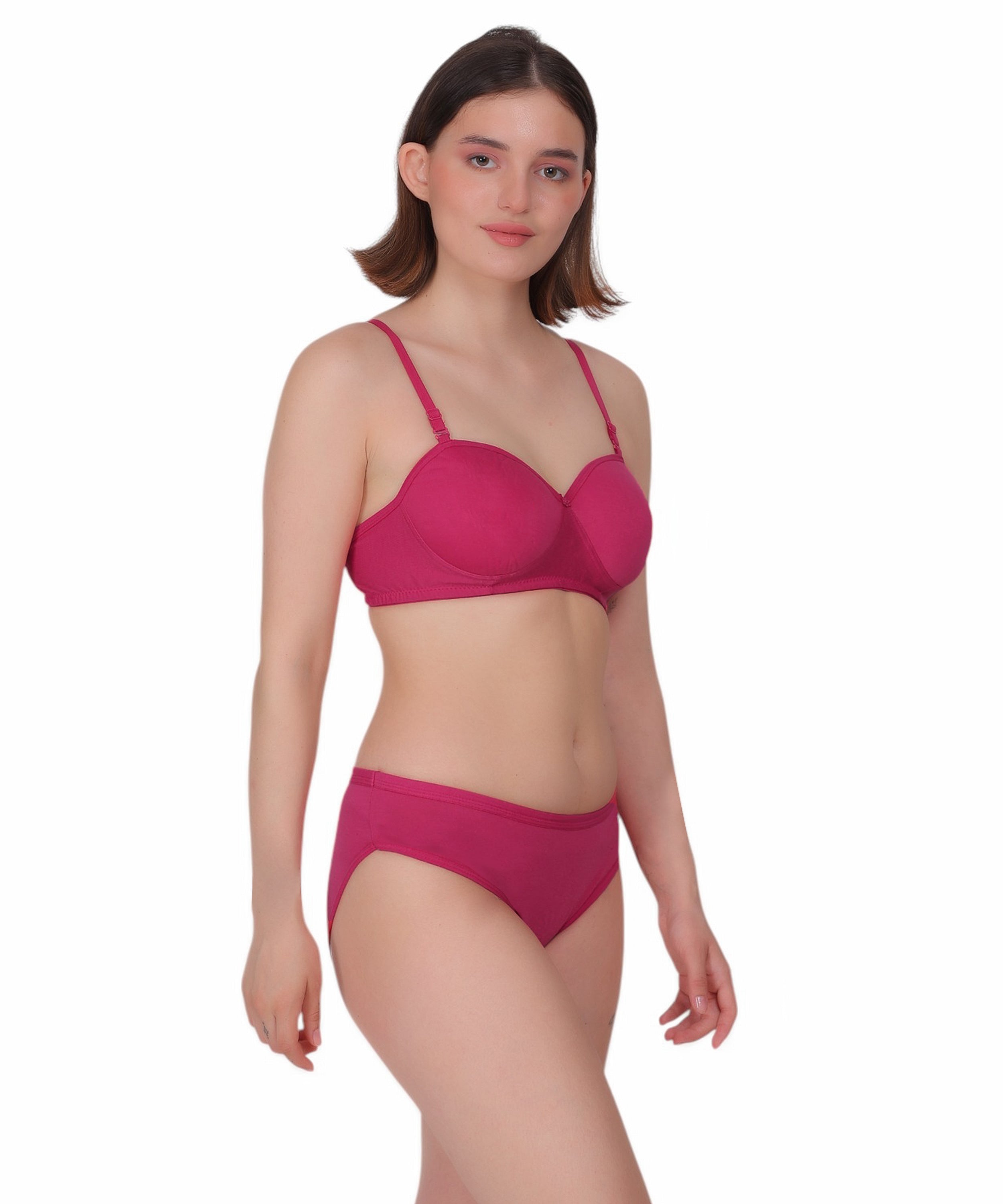 Nudiva Half Coverage Lingerie Set: Padded Comfort & Style