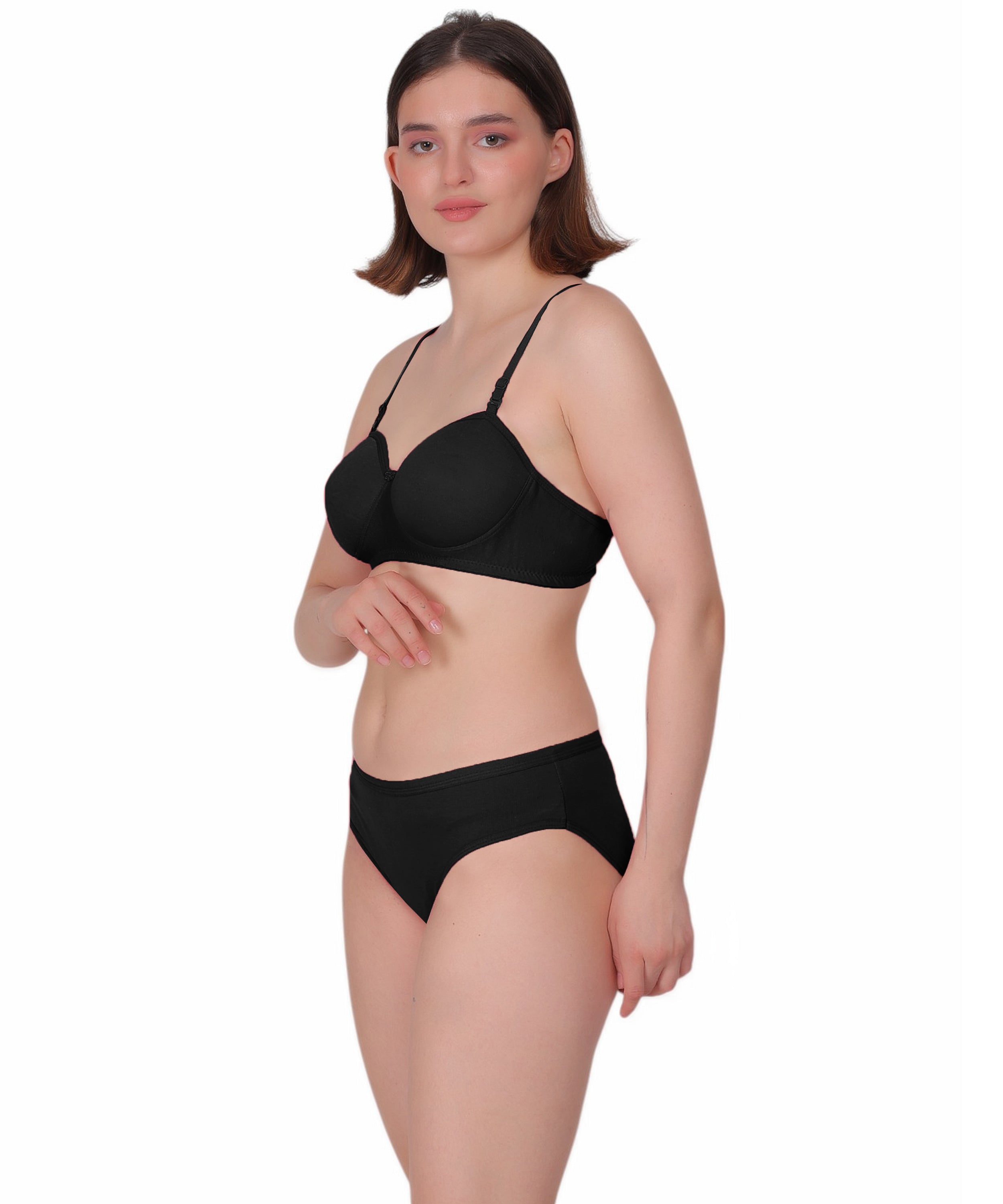 Nudiva Half Coverage Lingerie Set: Padded Comfort & Style