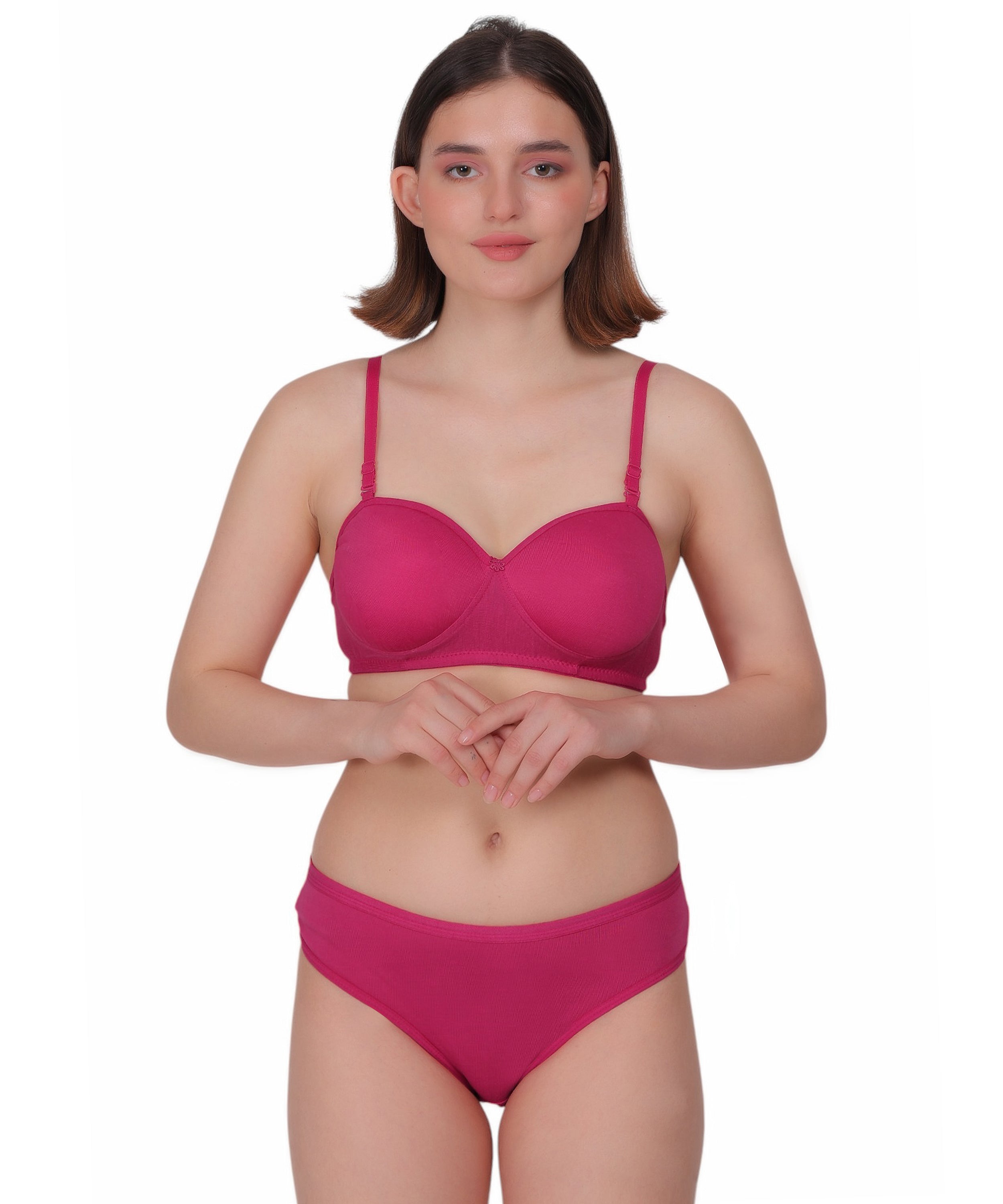 Nudiva Half Coverage Lingerie Set: Padded Comfort & Style