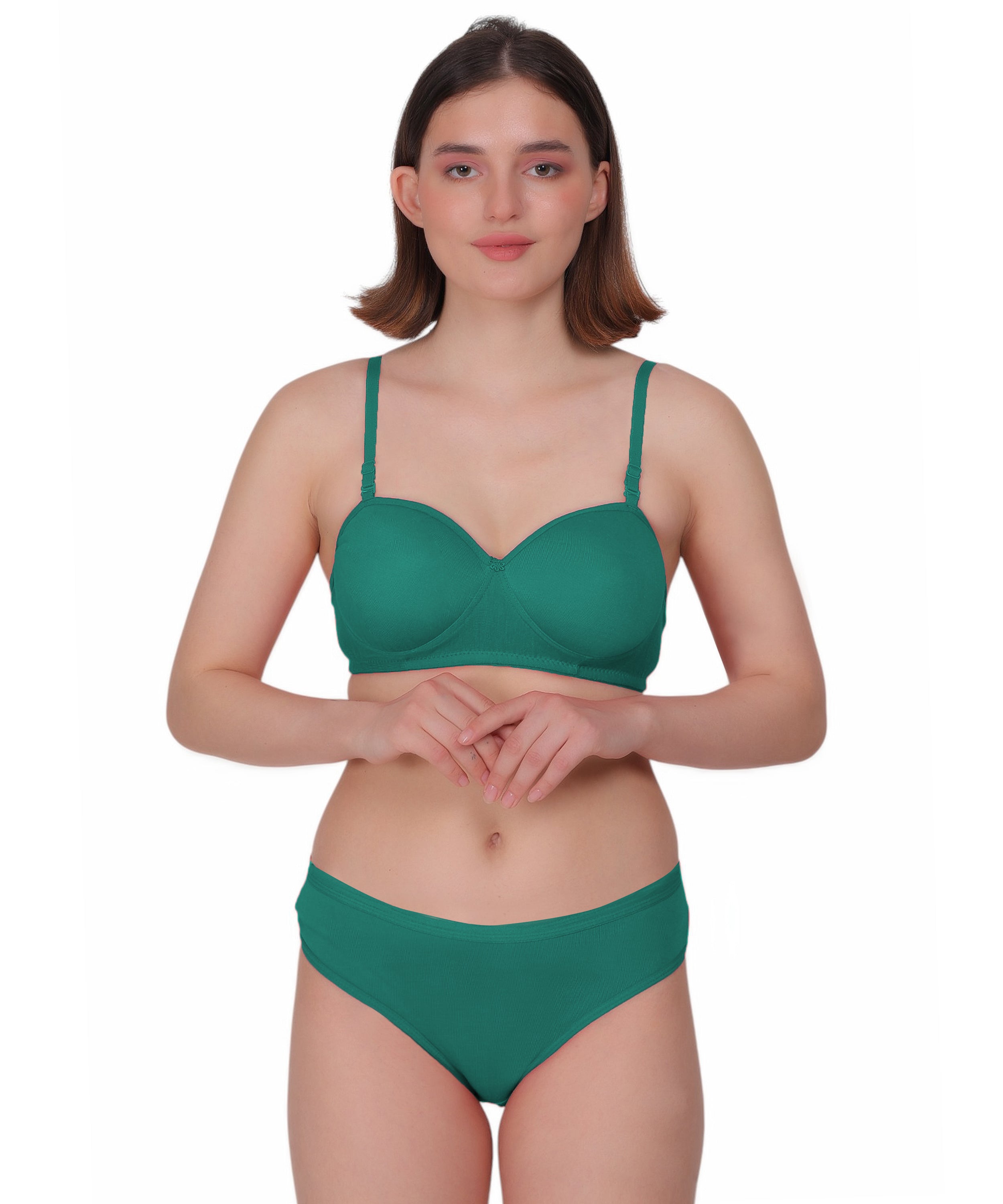 Nudiva Half Coverage Lingerie Set: Padded Comfort & Style
