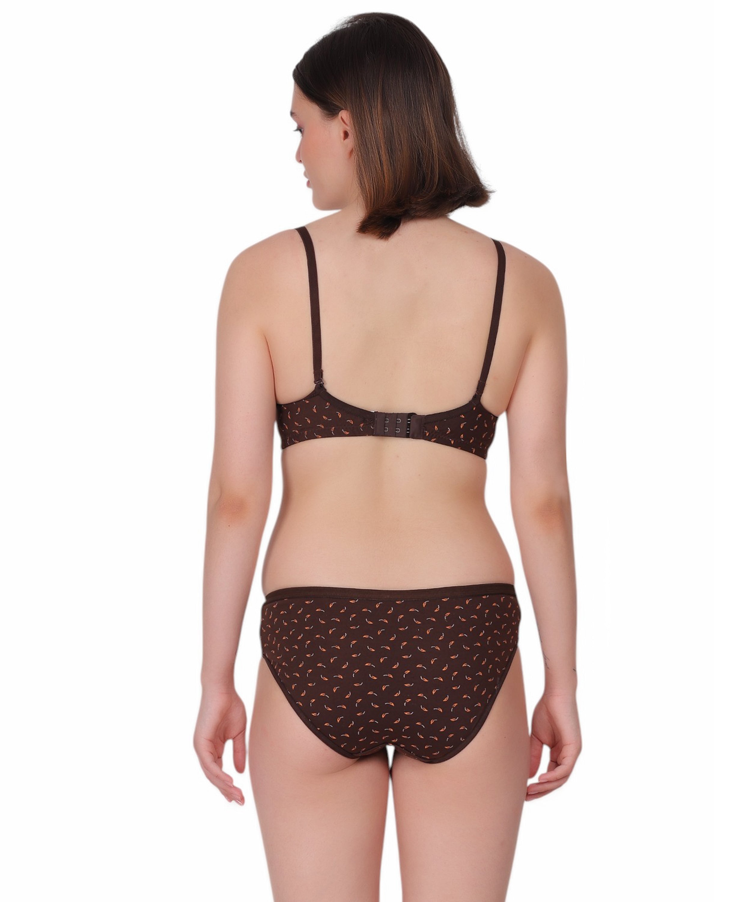 Printed Lingerie Set: Padded Support & Style