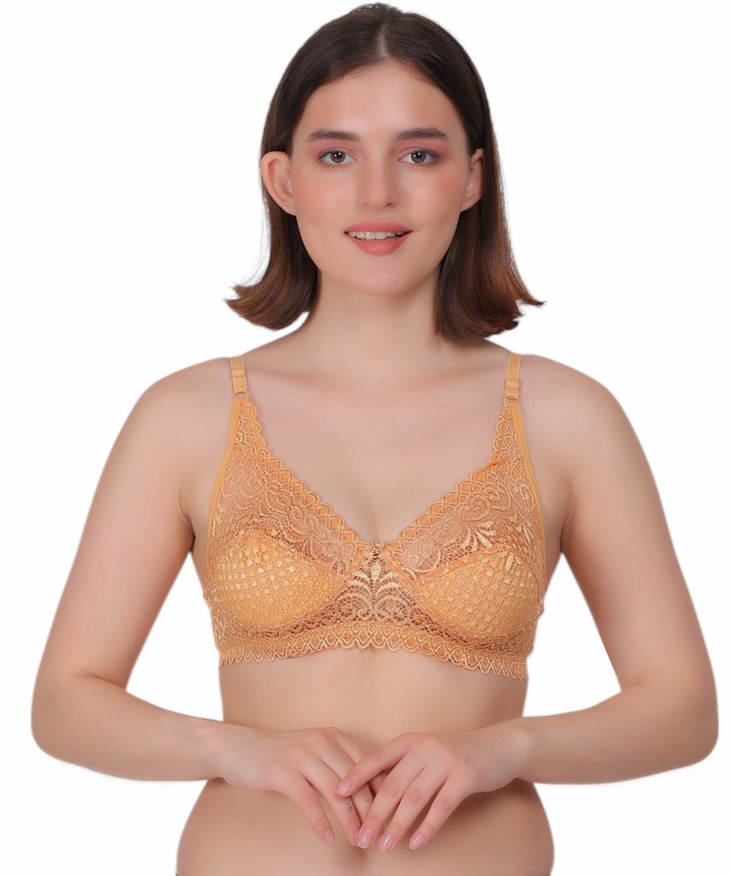 Experience Refined Elegance: Nudiva Non-Padded Lace Bra