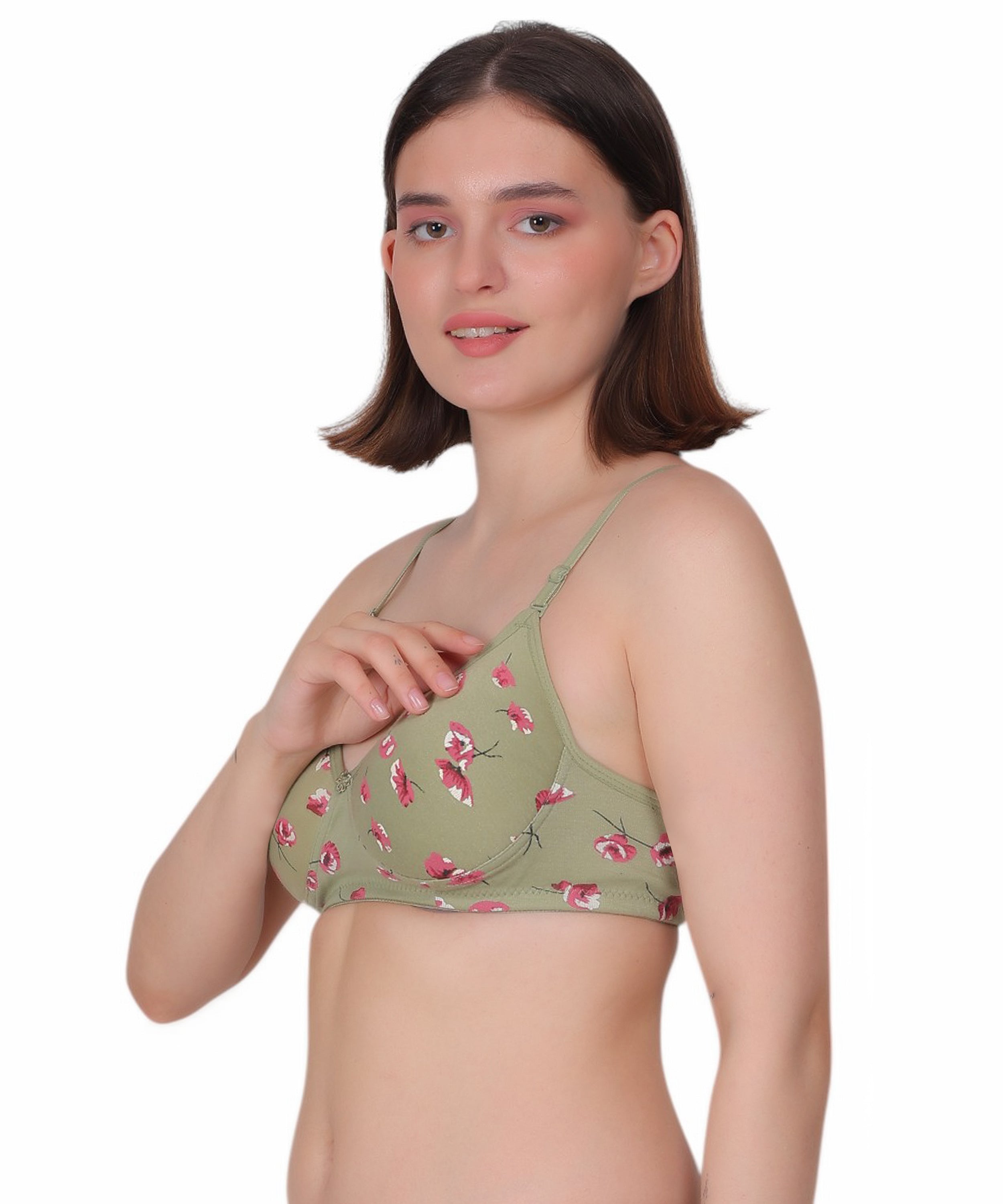 Nudiva Padded Printed Bra: Comfort Meets Style (Pack Of 3)