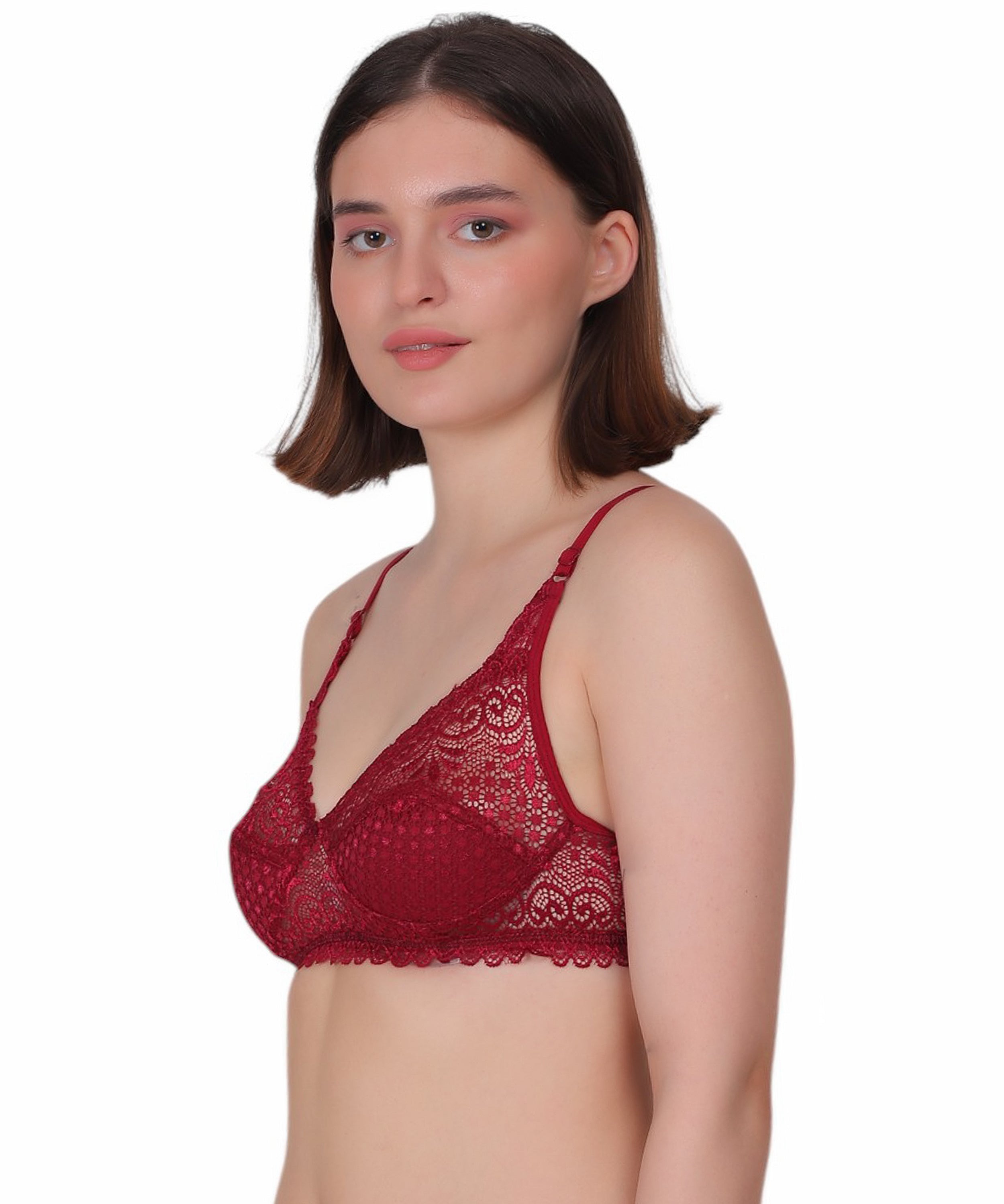 Experience Refined Elegance: Nudiva Non-Padded Lace Bra