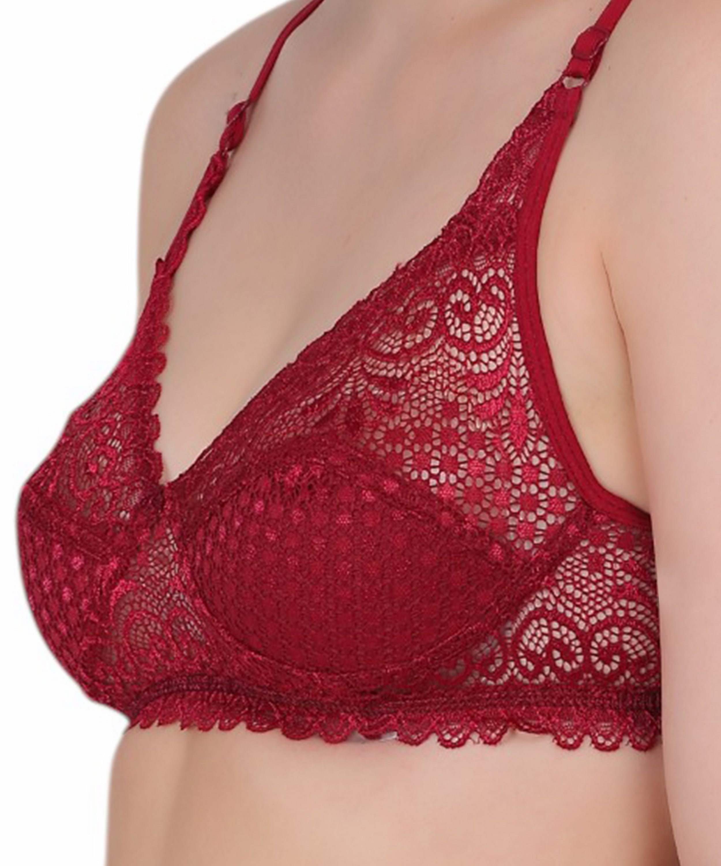 Experience Refined Elegance: Nudiva Non-Padded Lace Bra