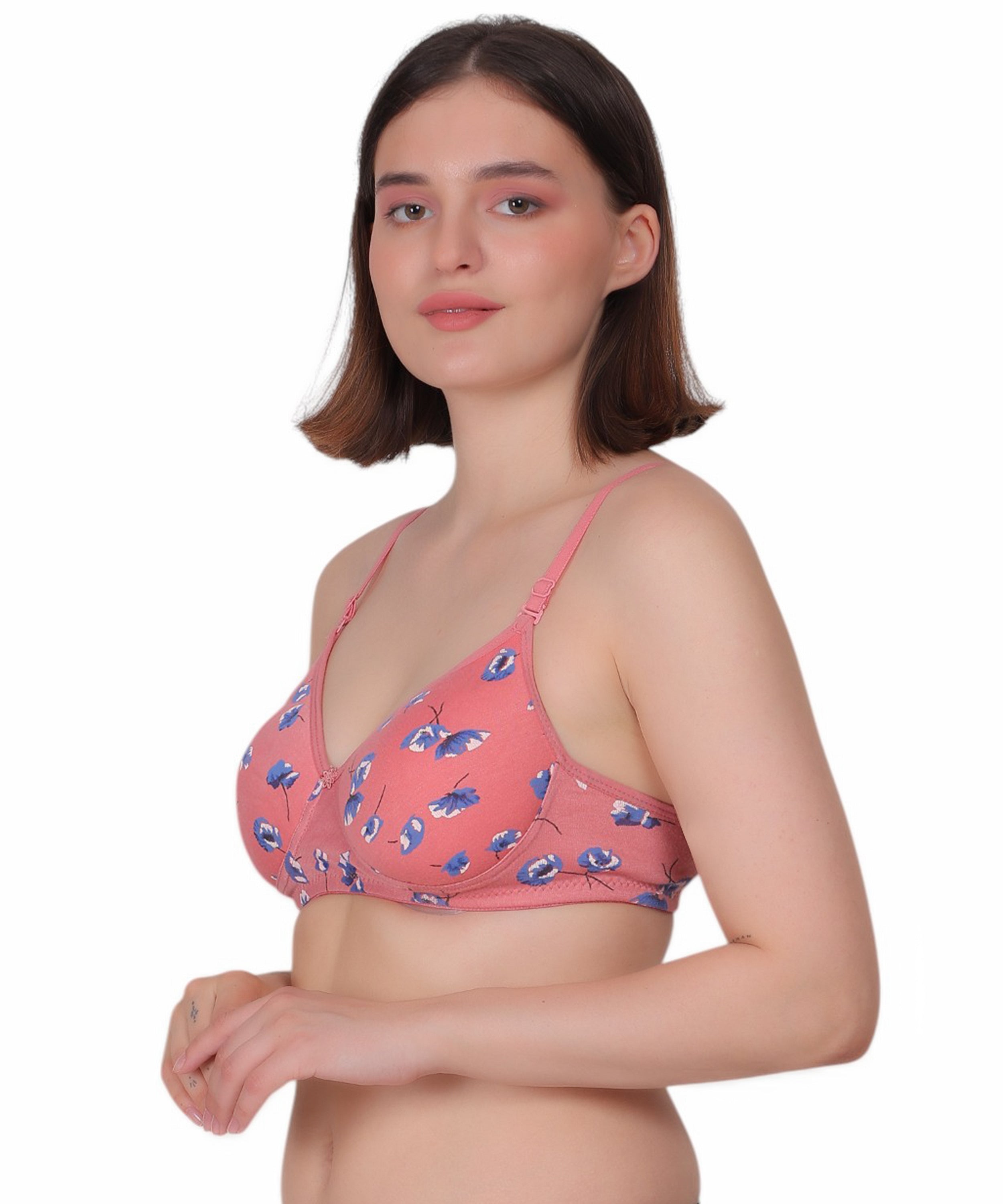 Nudiva Padded Printed Bra: Comfort Meets Style (Pack Of 3)