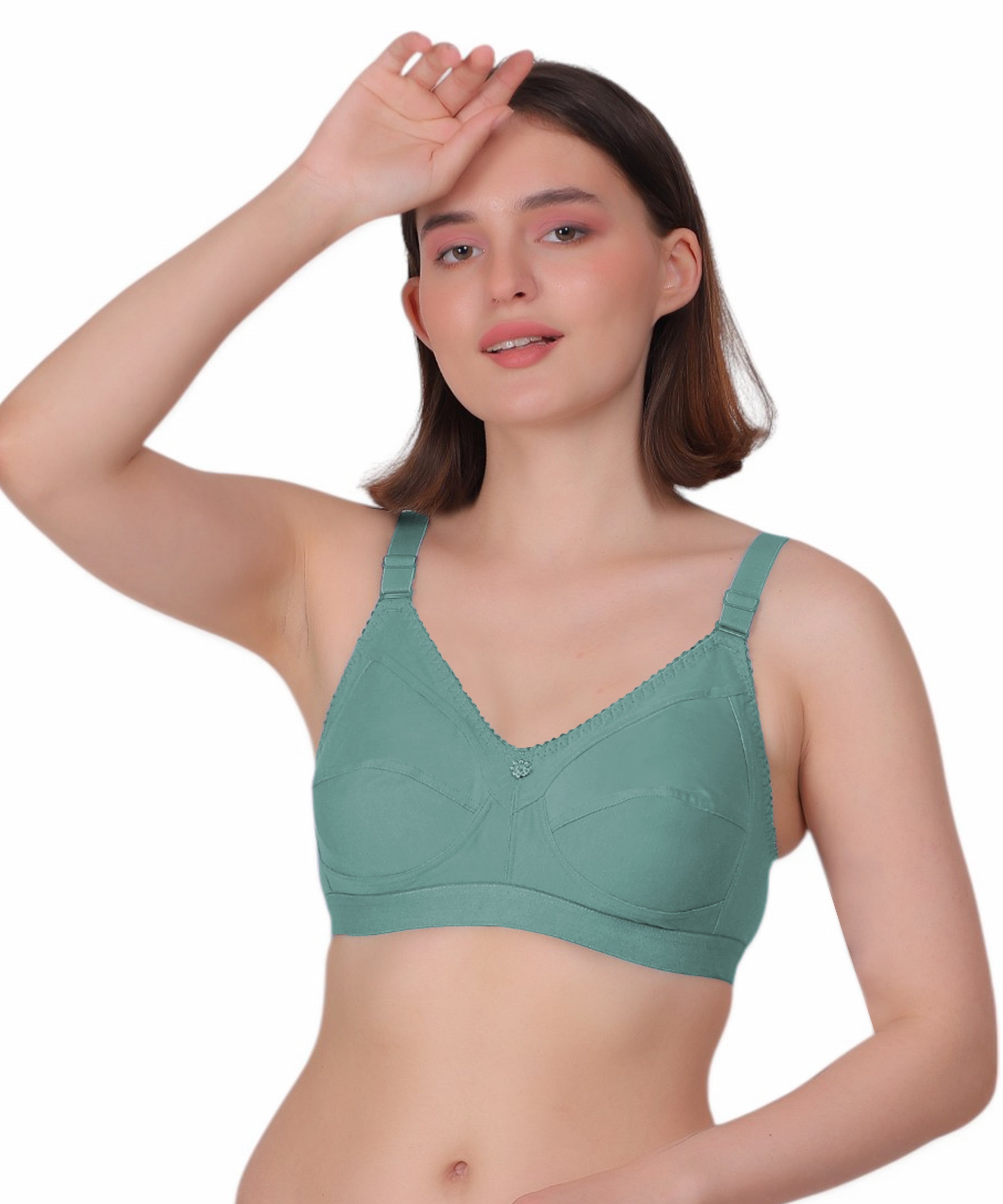 Flatter Your Shape: Nudiva Non-Padded Cotton Bra (Pack Of 3)