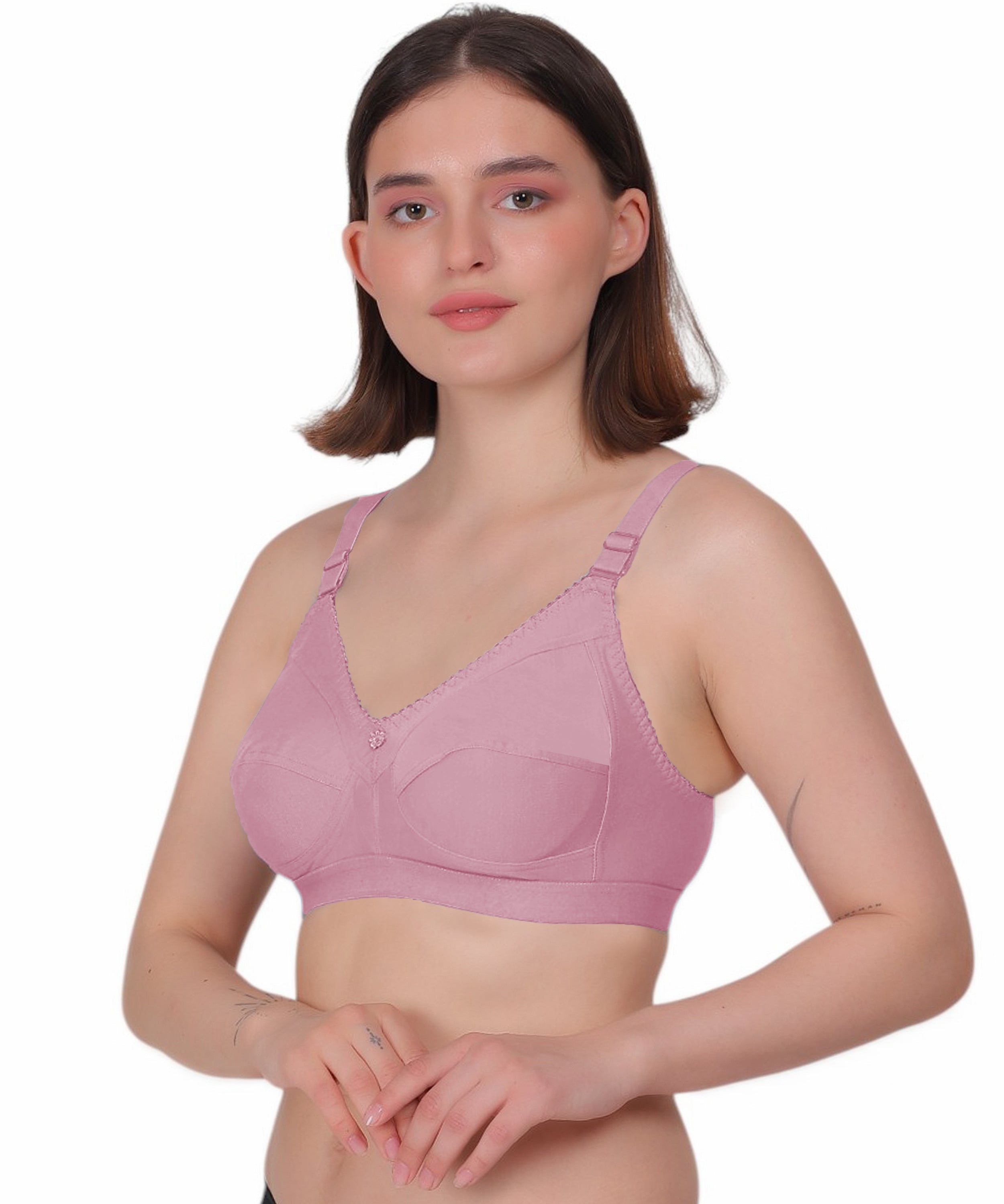Flatter Your Shape: Nudiva Non-Padded Cotton Bra (Pack Of 3)
