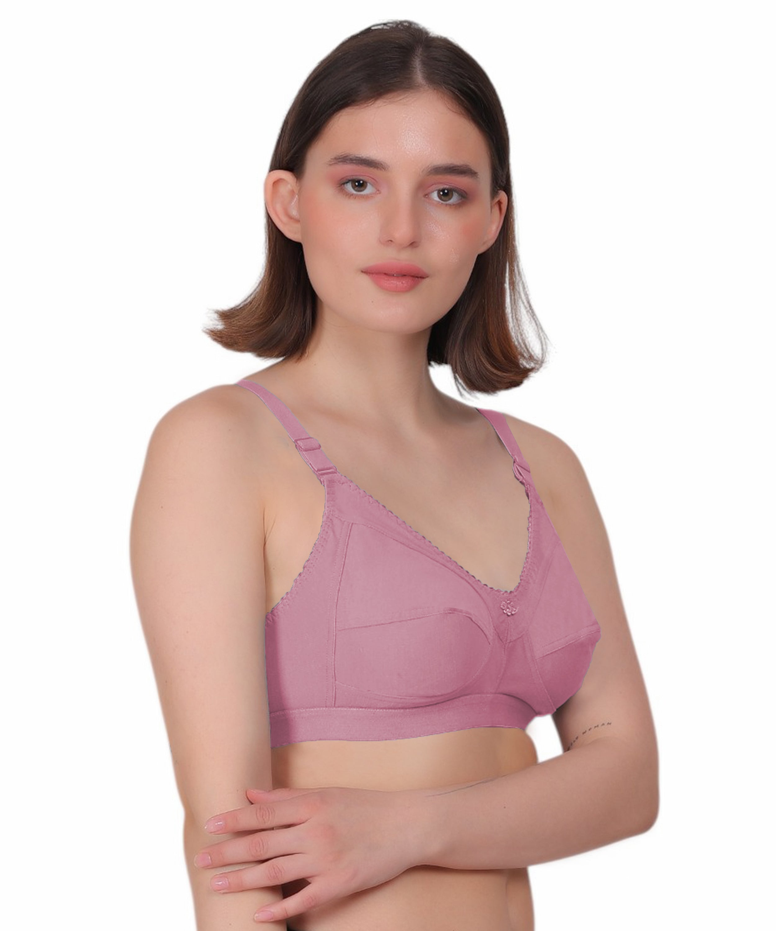 Flatter Your Shape: Nudiva Non-Padded Cotton Bra (Pack Of 3)