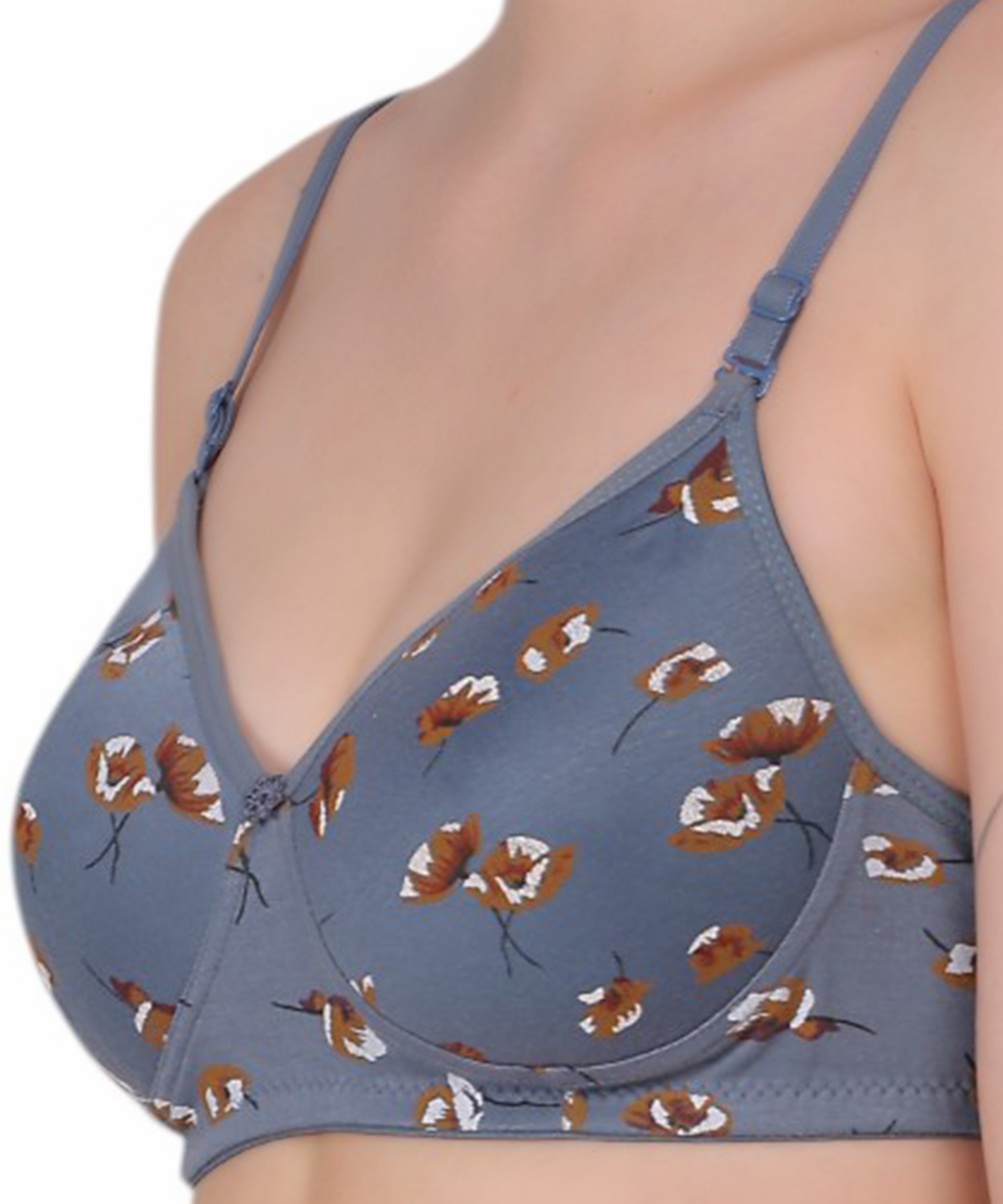 Nudiva Padded Printed Bra: Comfort Meets Style (Pack Of 3)