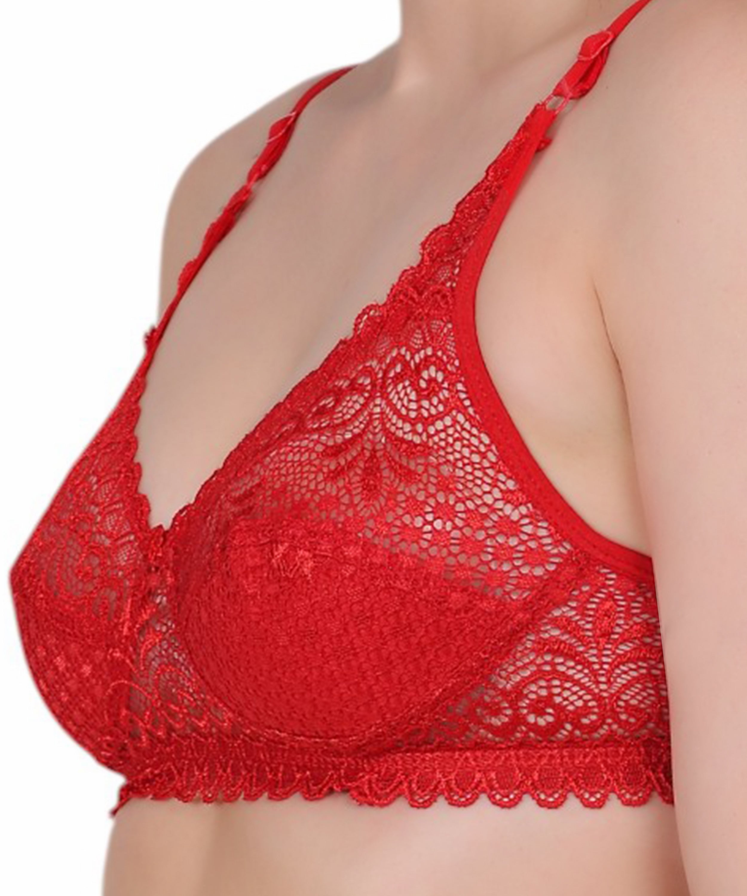 Experience Refined Elegance: Nudiva Non-Padded Lace Bra