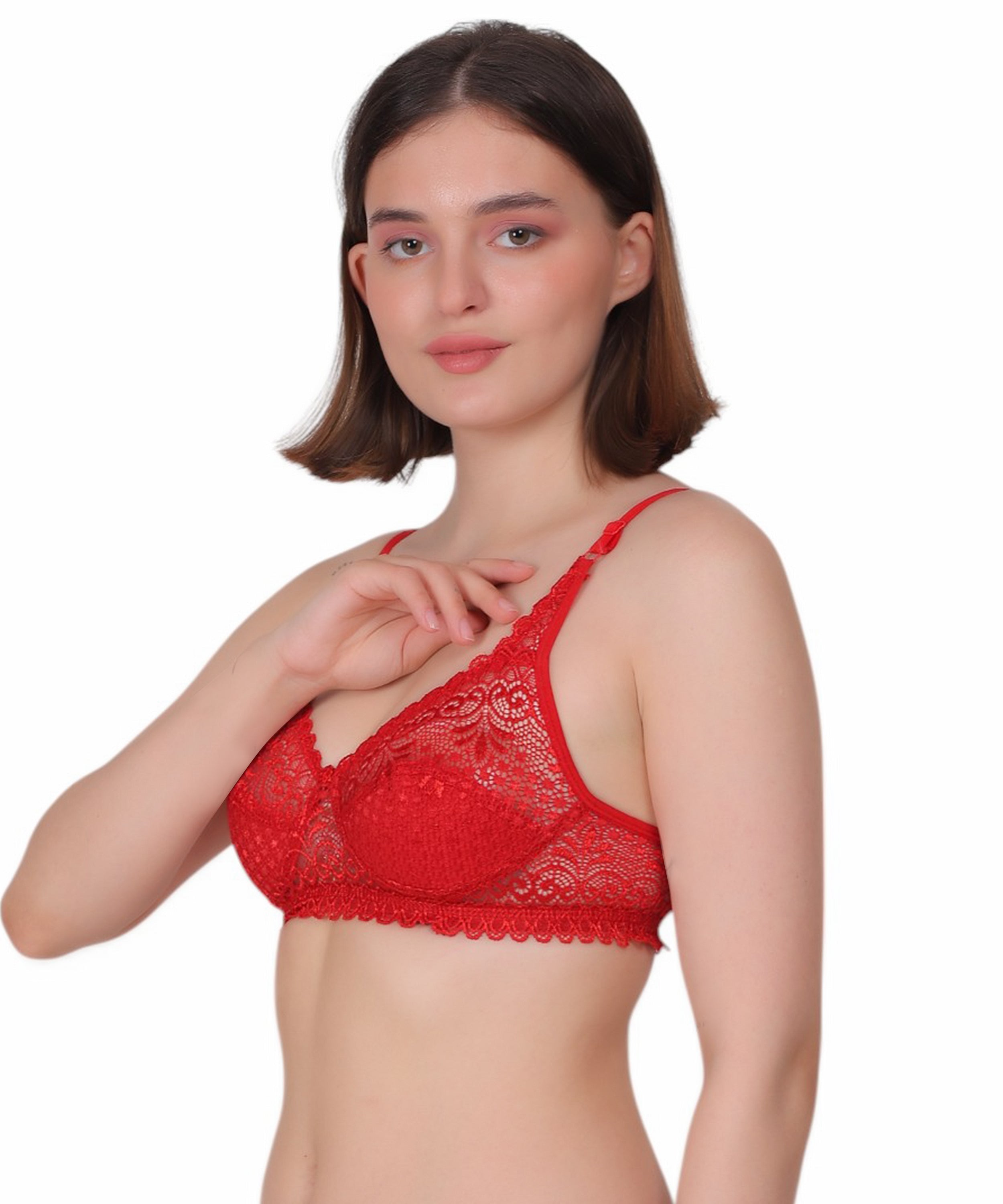 Experience Refined Elegance: Nudiva Non-Padded Lace Bra