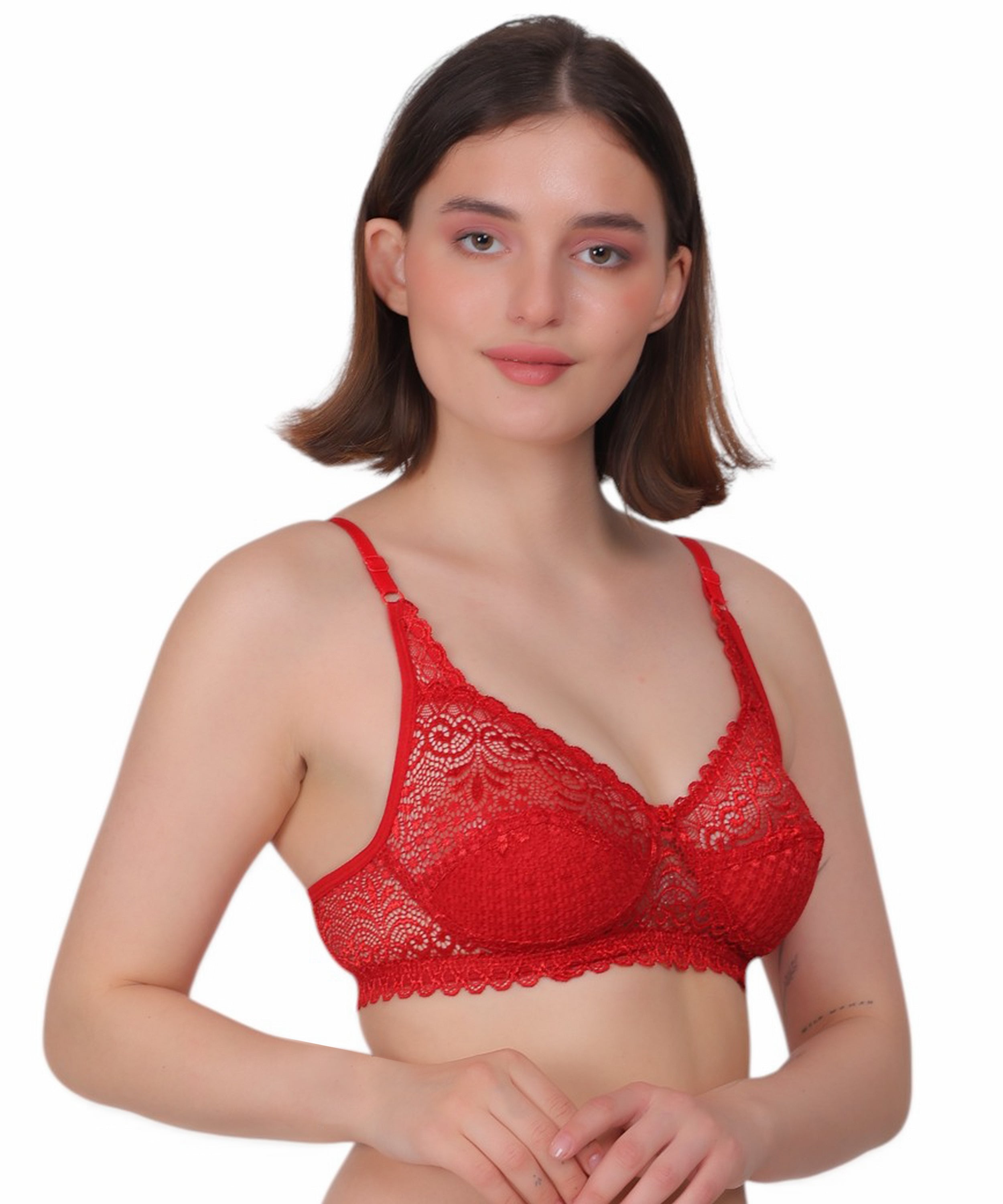 Experience Refined Elegance: Nudiva Non-Padded Lace Bra