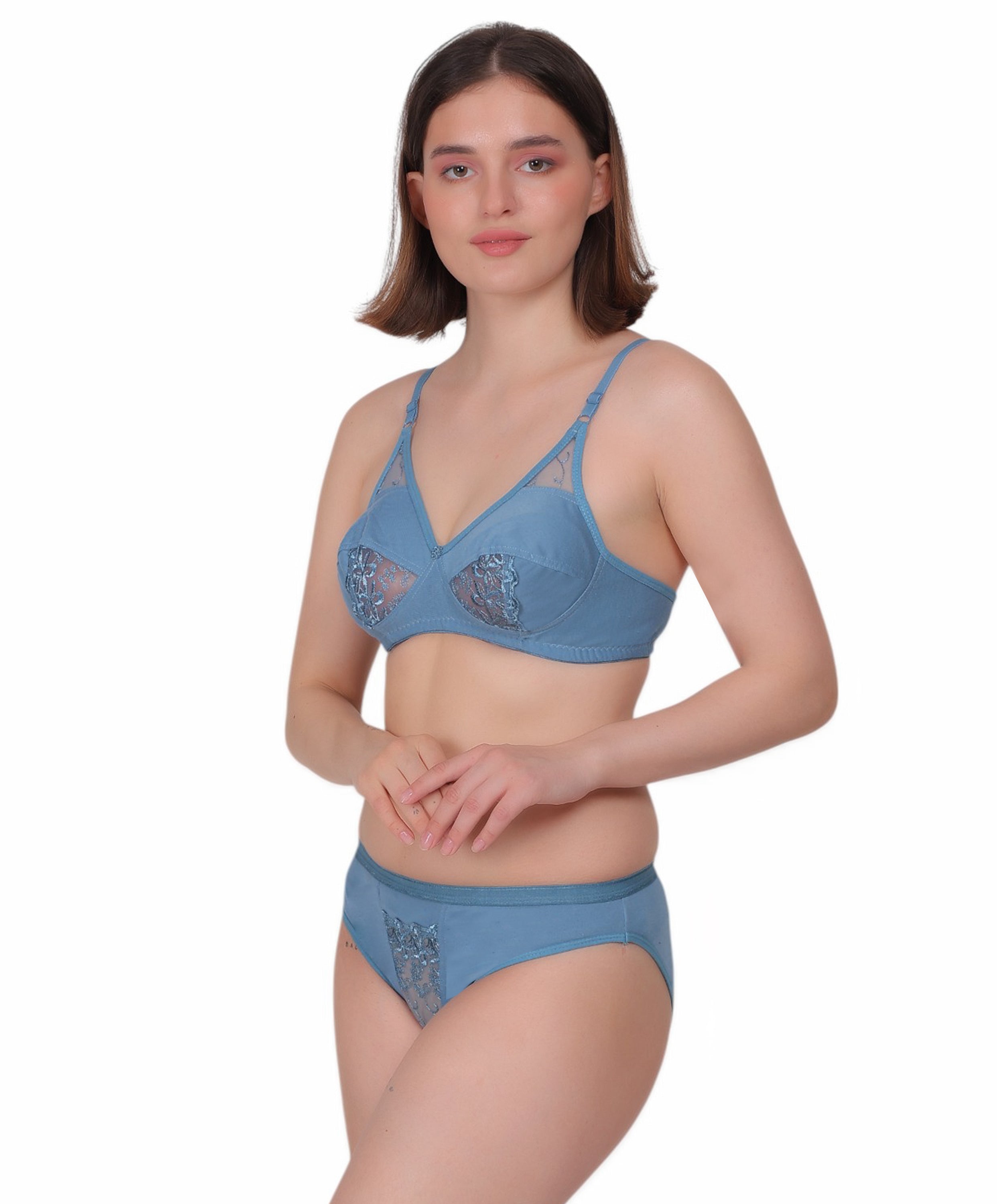 Full-Coverage Lingerie Set: Natural Shape & Comfort