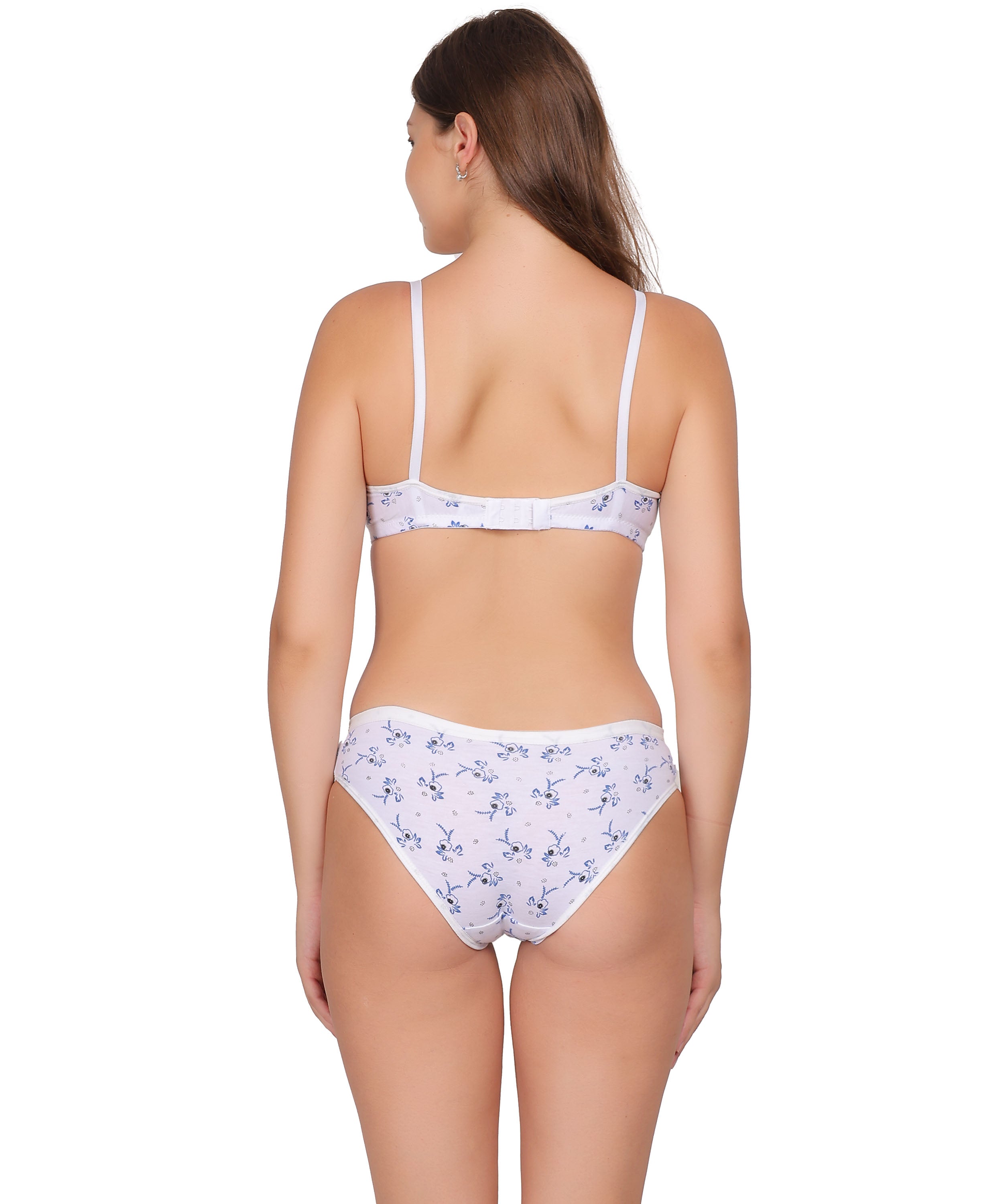 Printed Lingerie Set: Nudiva Padded Support & Style (Pack Of 3)