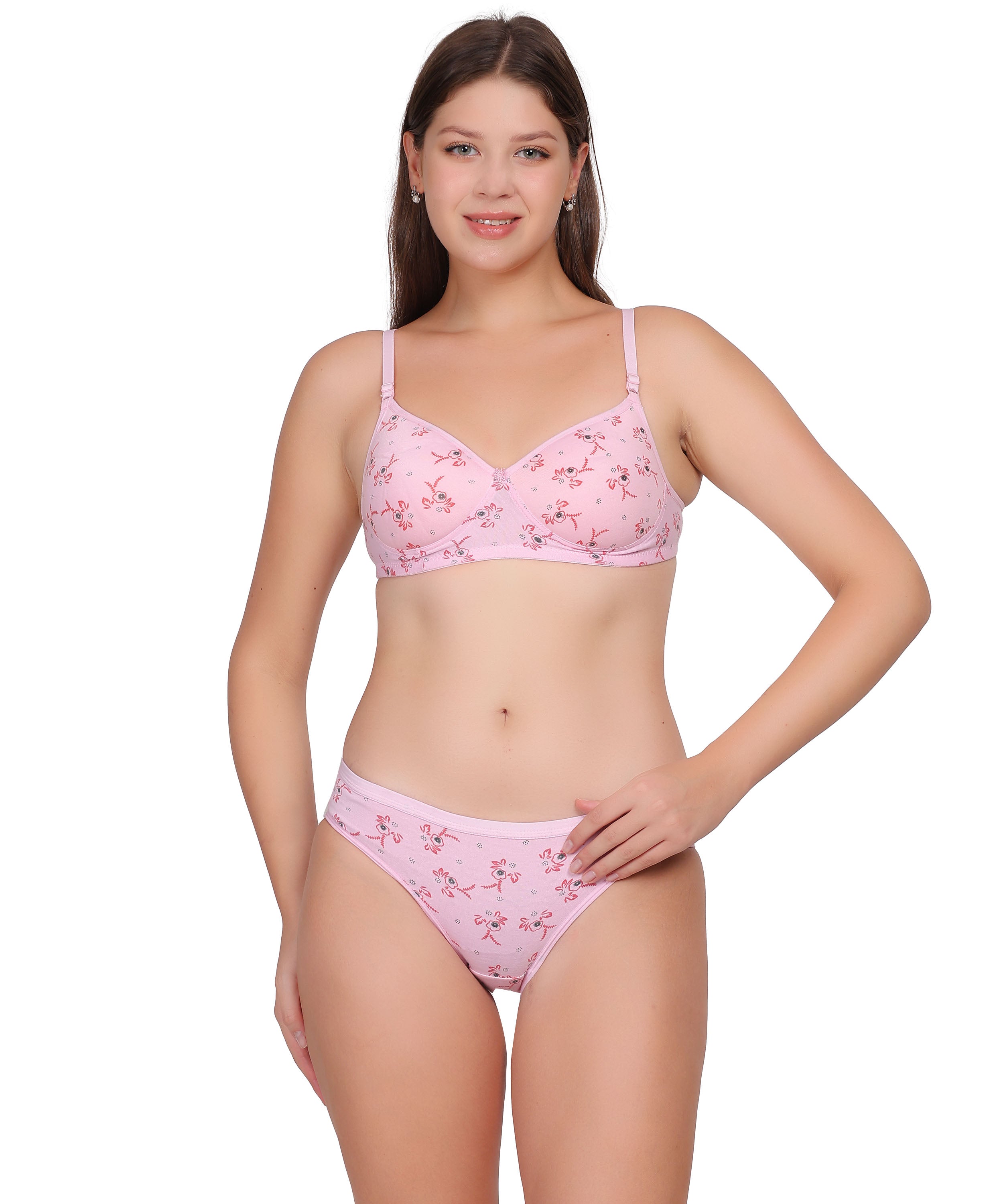 Printed Lingerie Set: Nudiva Padded Support & Style