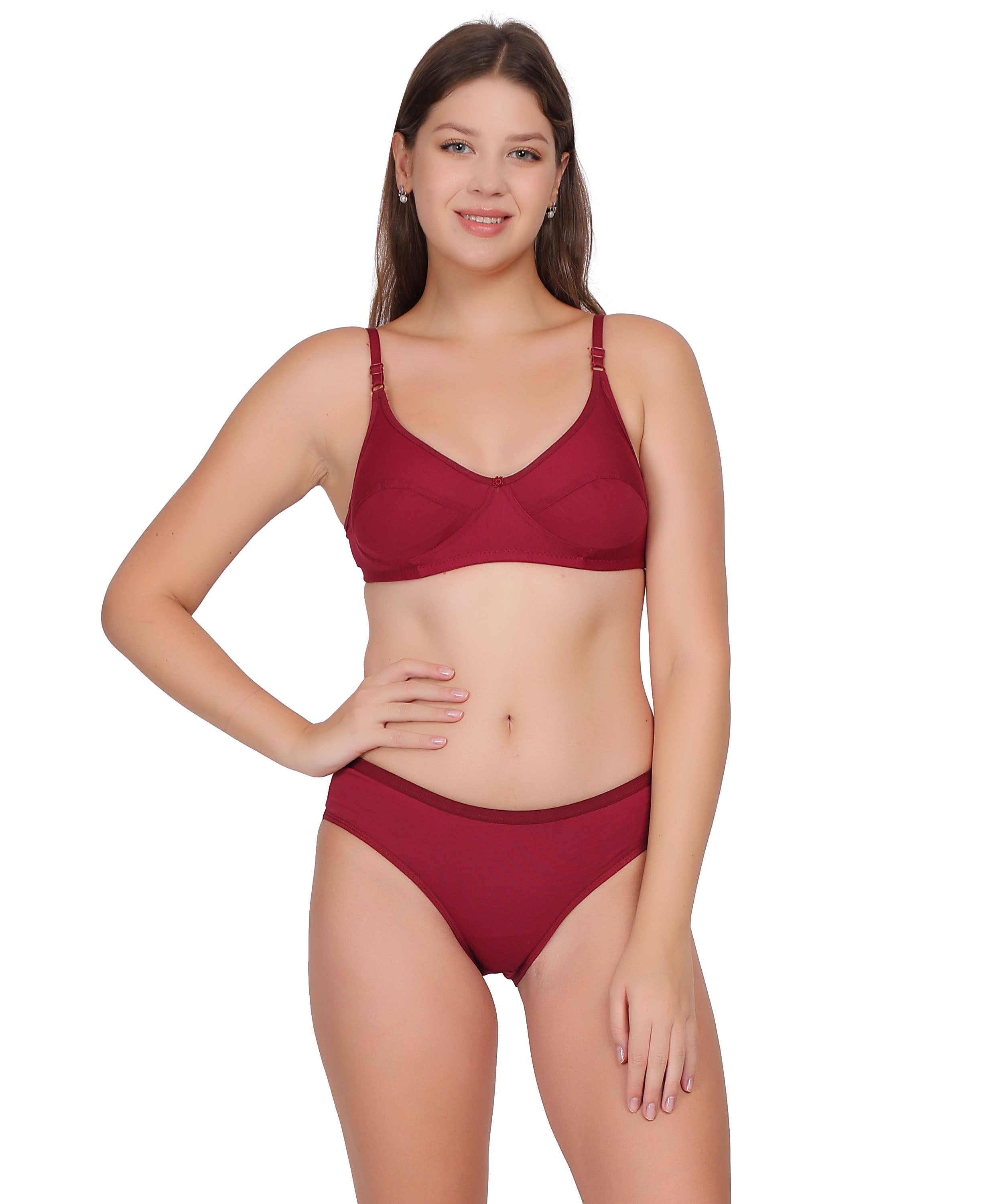 Full-Coverage Lingerie Set: Natural Shape